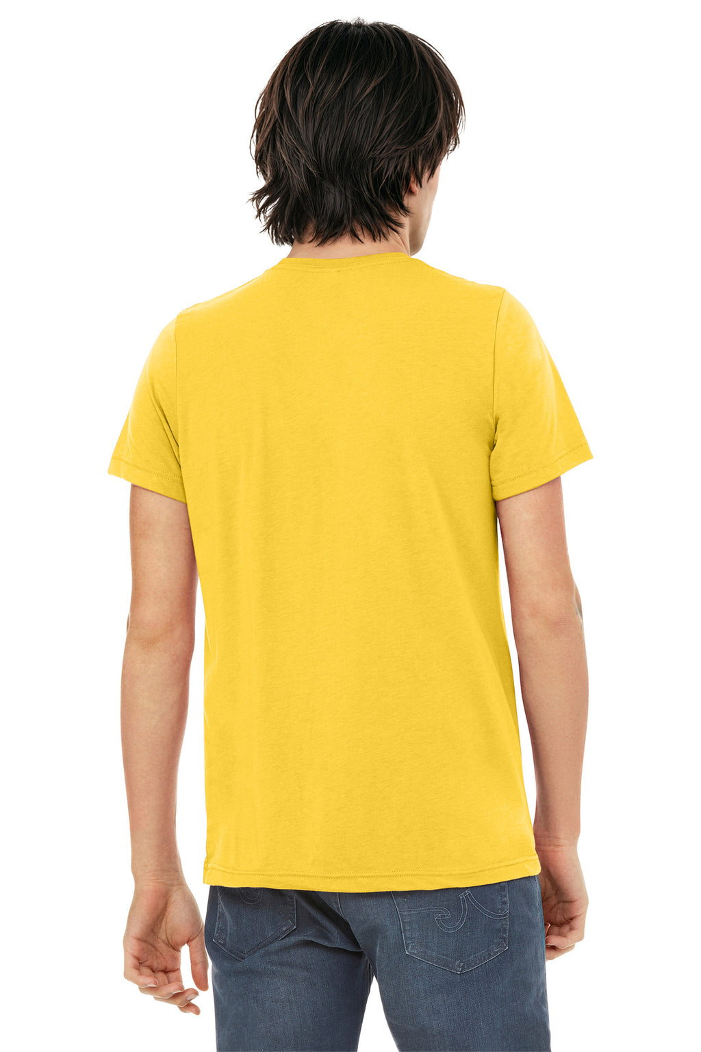 BELLA+CANVAS Unisex Triblend Short Sleeve Tee. BC3413 - Yellow Gold Triblend - back