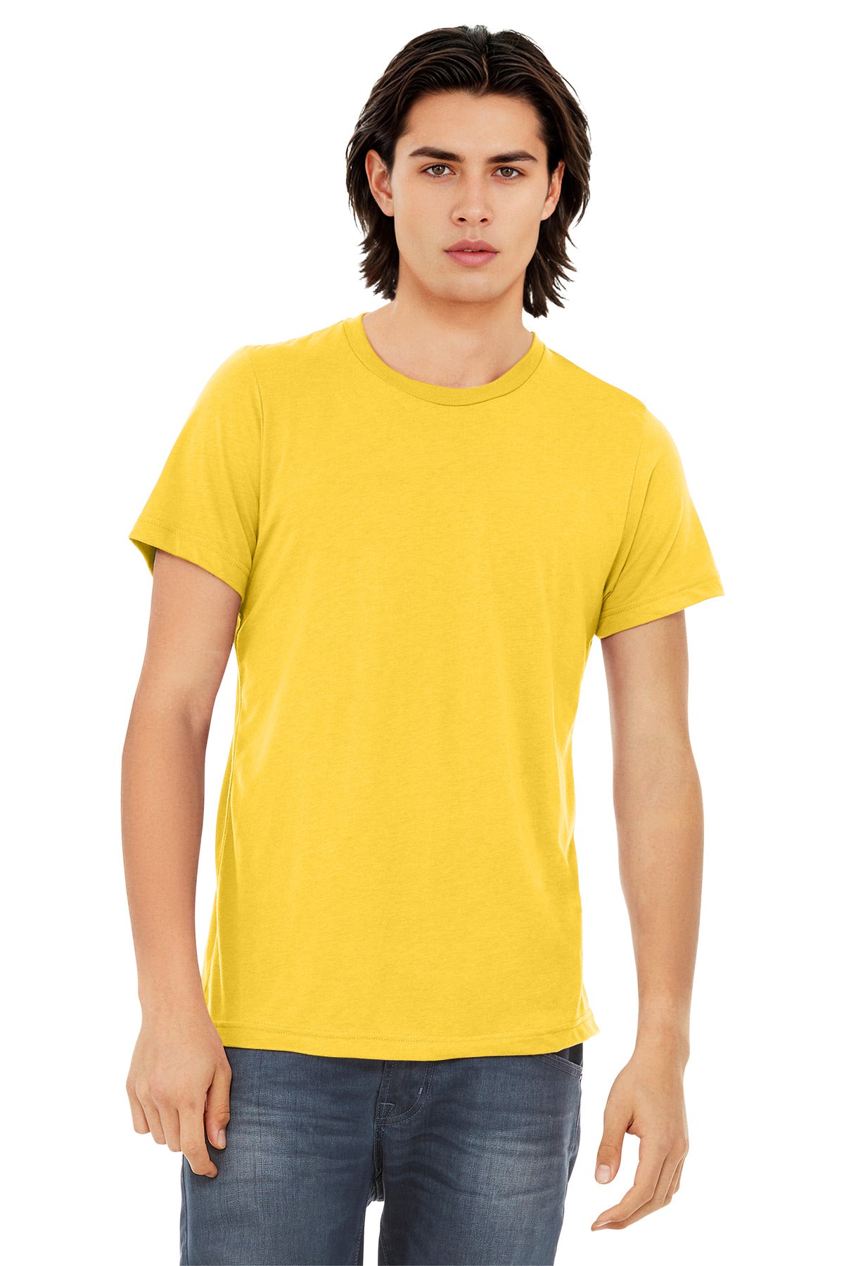 BELLA+CANVAS Unisex Triblend Short Sleeve Tee. BC3413 - Yellow Gold Triblend - front