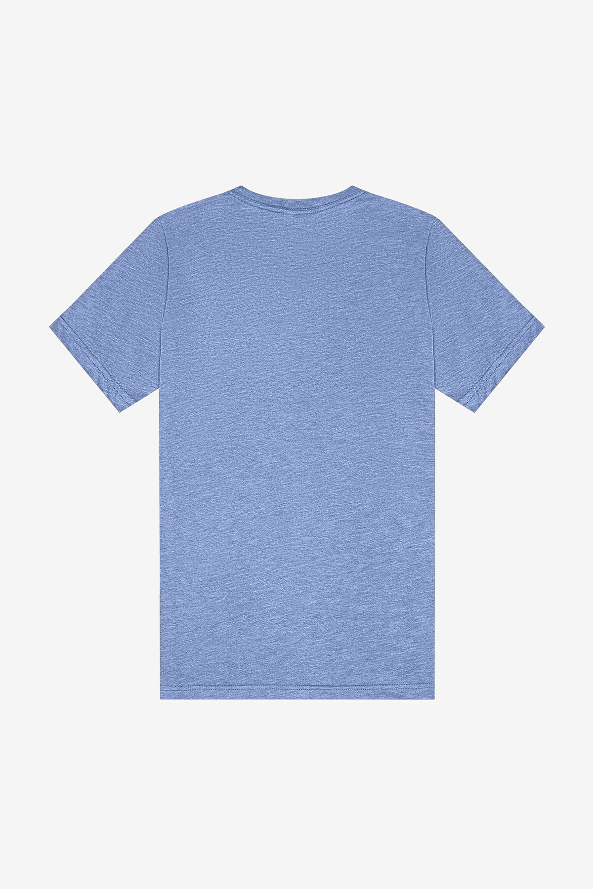 BELLA+CANVAS Unisex Triblend Short Sleeve V-Neck Tee. BC3415 - Blue Triblend - back