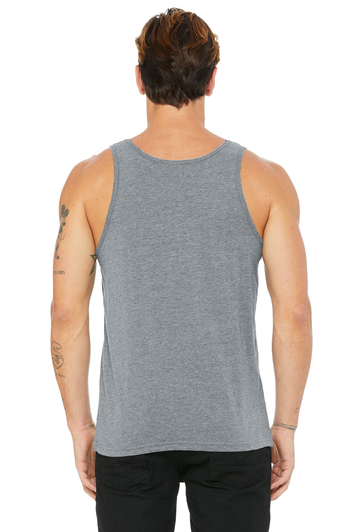 BELLA+CANVAS Unisex Jersey Tank. BC3480 - Athletic Heather - back