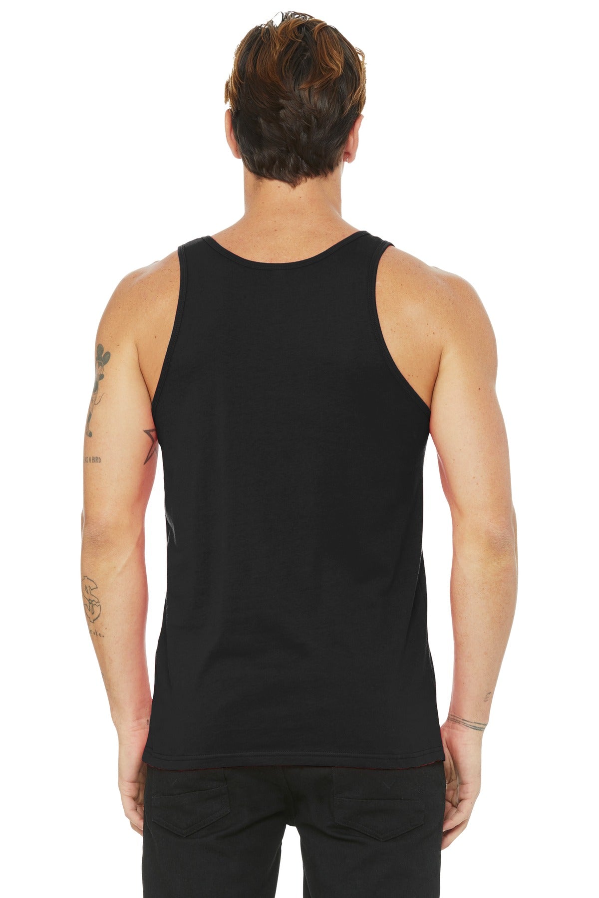 BELLA+CANVAS Unisex Jersey Tank. BC3480 - Black - back