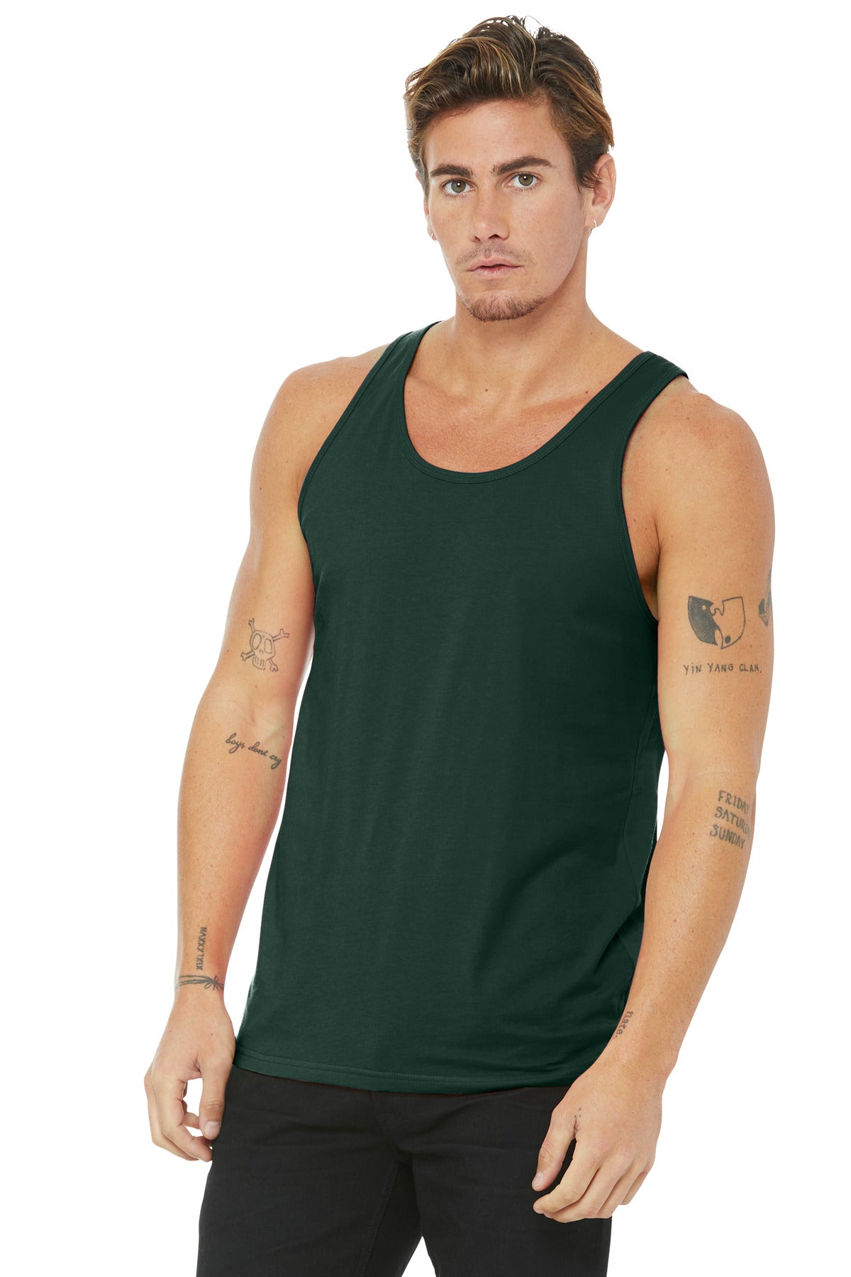 BELLA+CANVAS Unisex Jersey Tank. BC3480 - Forest - front