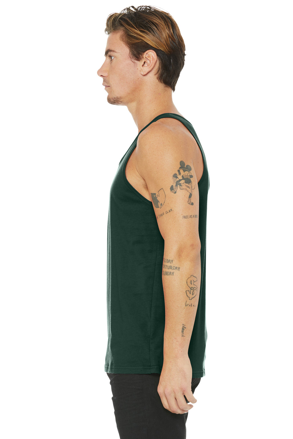 BELLA+CANVAS Unisex Jersey Tank. BC3480 - Forest - side
