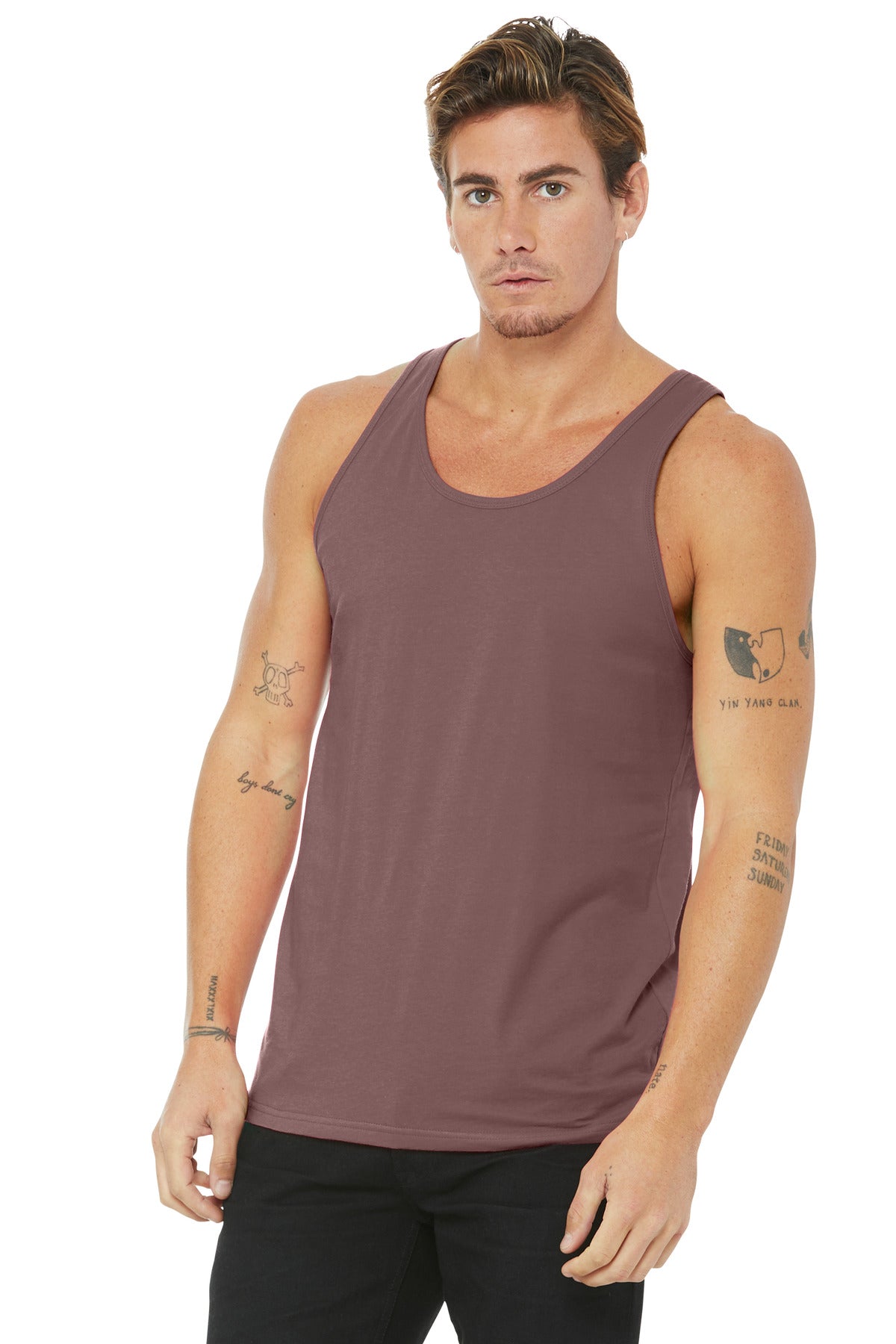 BELLA+CANVAS Unisex Jersey Tank. BC3480 - Mauve - front