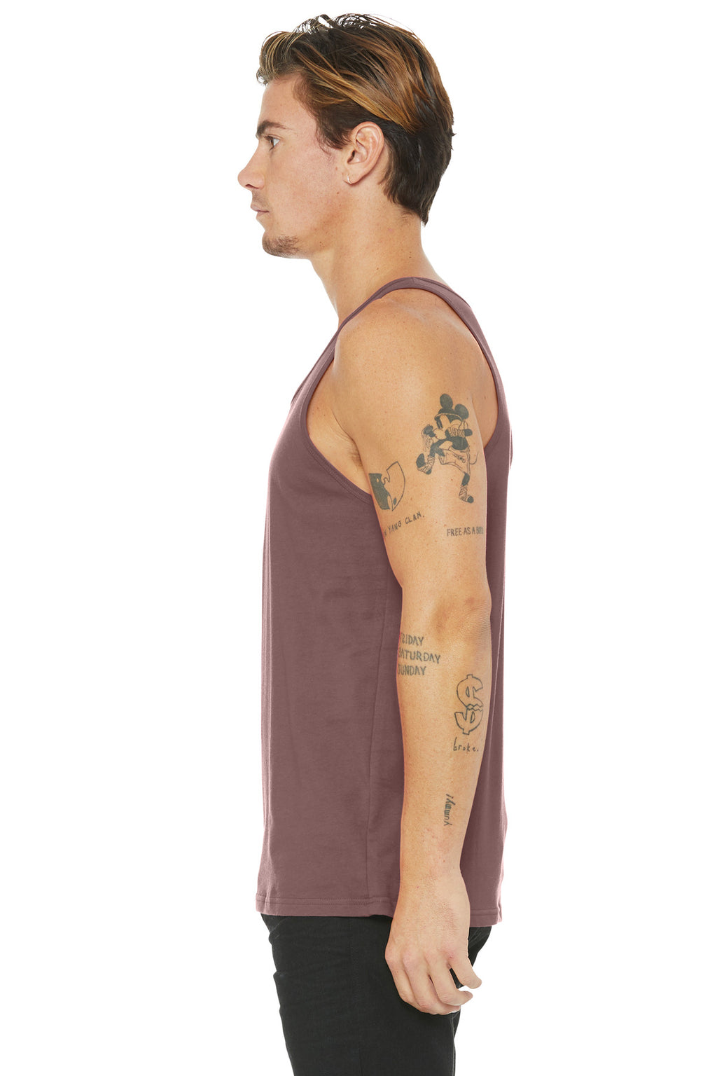 BELLA+CANVAS Unisex Jersey Tank. BC3480 - Mauve - side