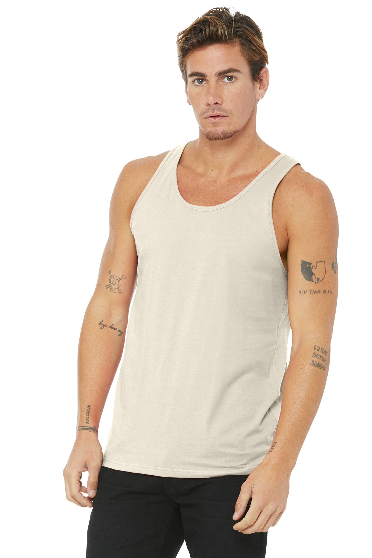 BELLA+CANVAS Unisex Jersey Tank. BC3480 - Natural - front