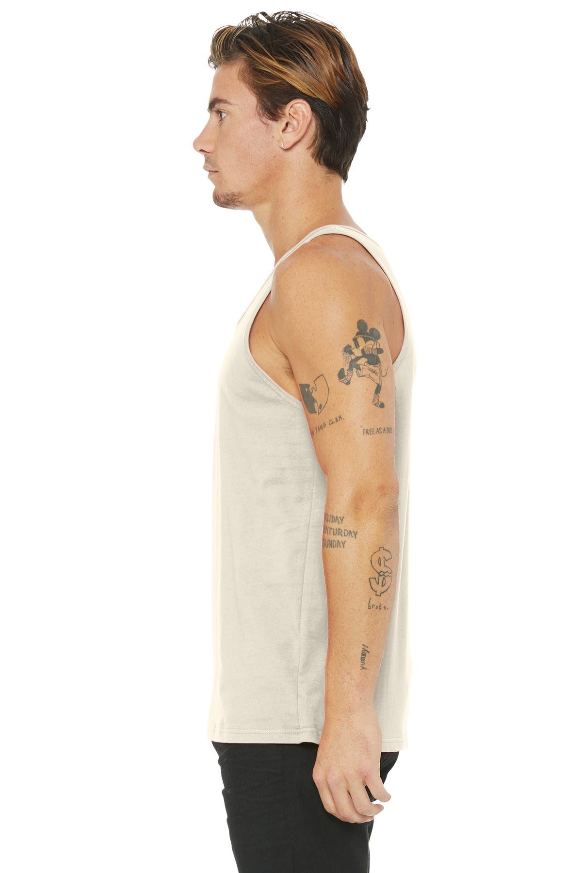 BELLA+CANVAS Unisex Jersey Tank. BC3480 - Natural - side