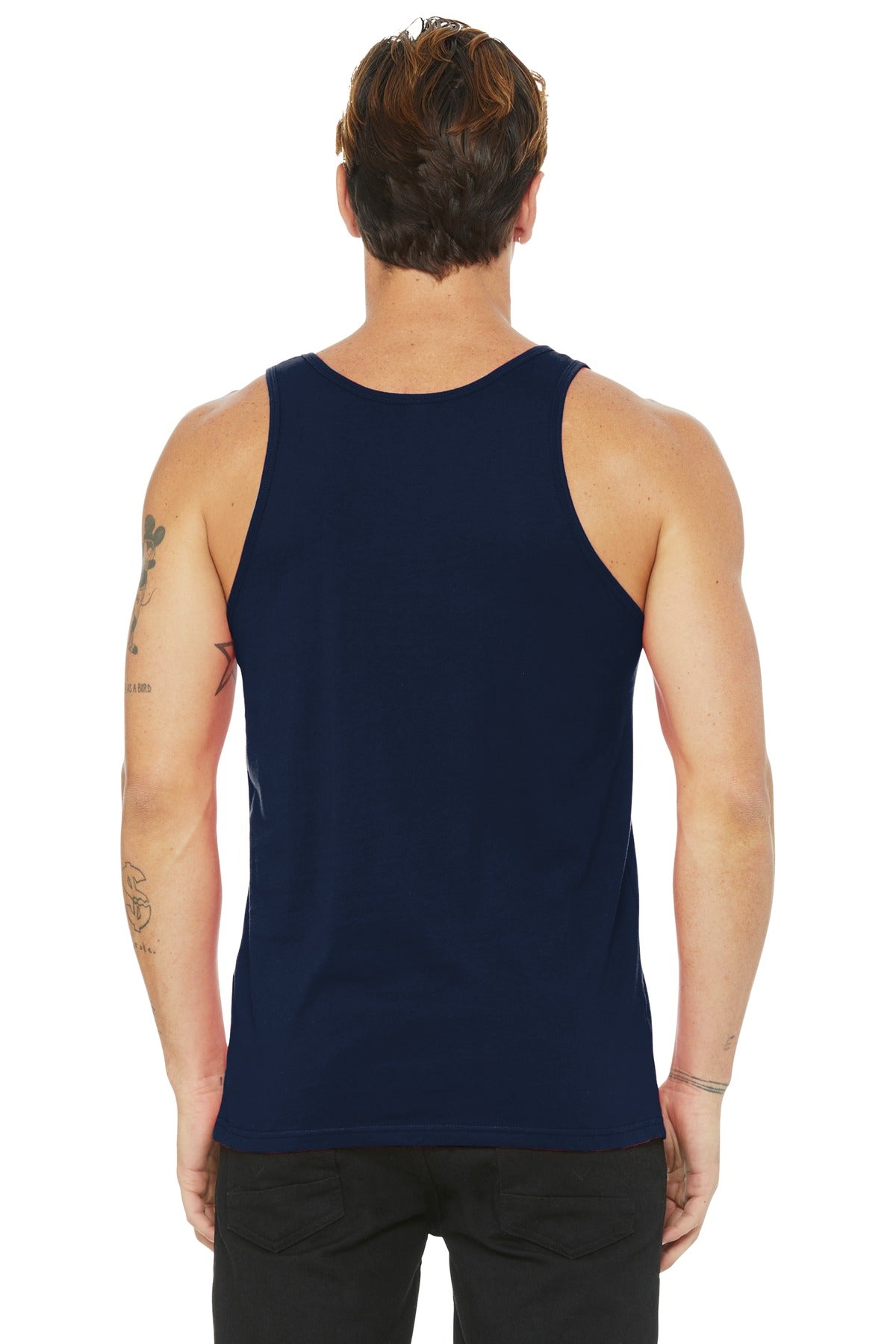 BELLA+CANVAS Unisex Jersey Tank. BC3480 - Navy - back