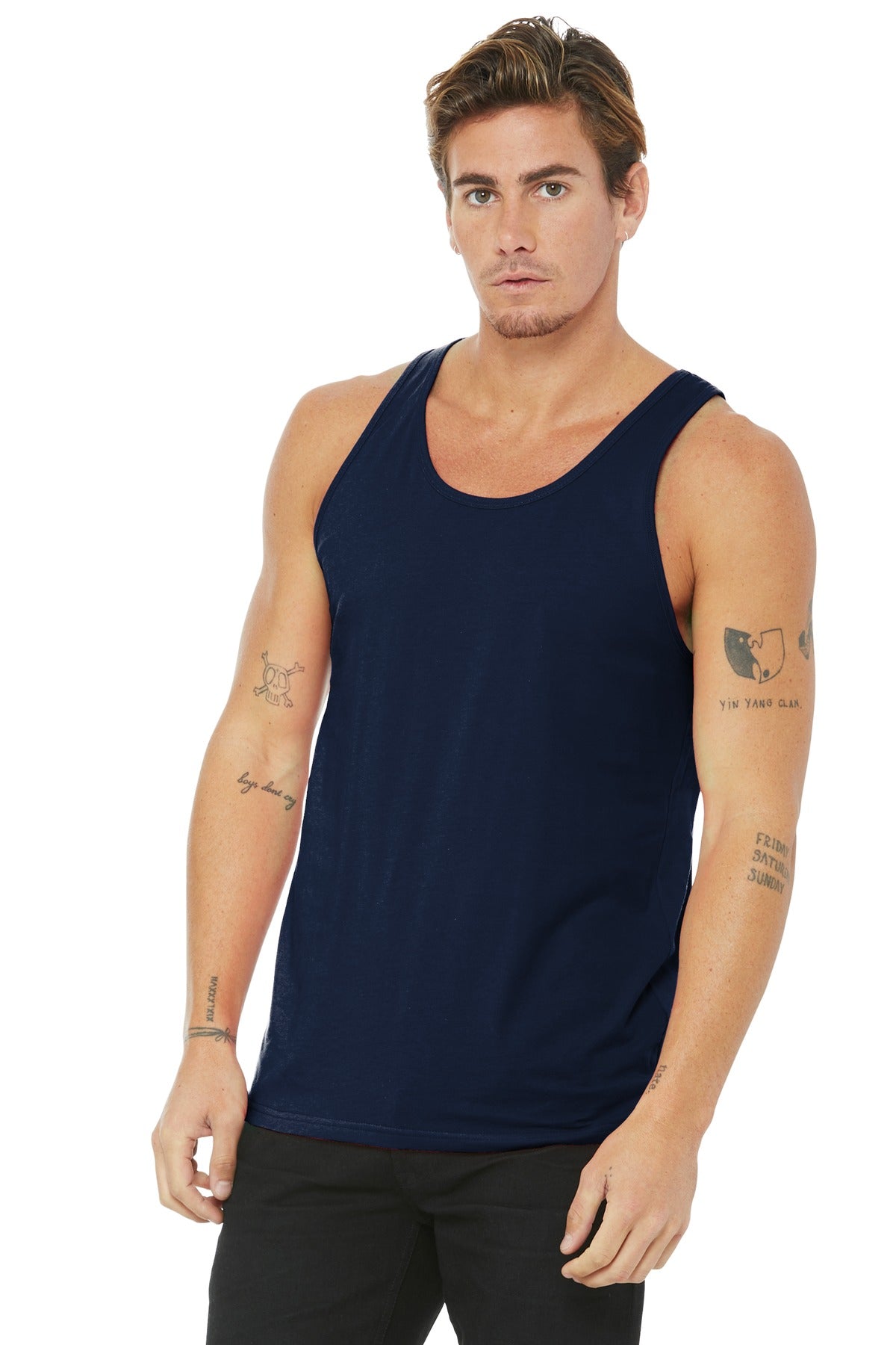 BELLA+CANVAS Unisex Jersey Tank. BC3480 - Navy - front