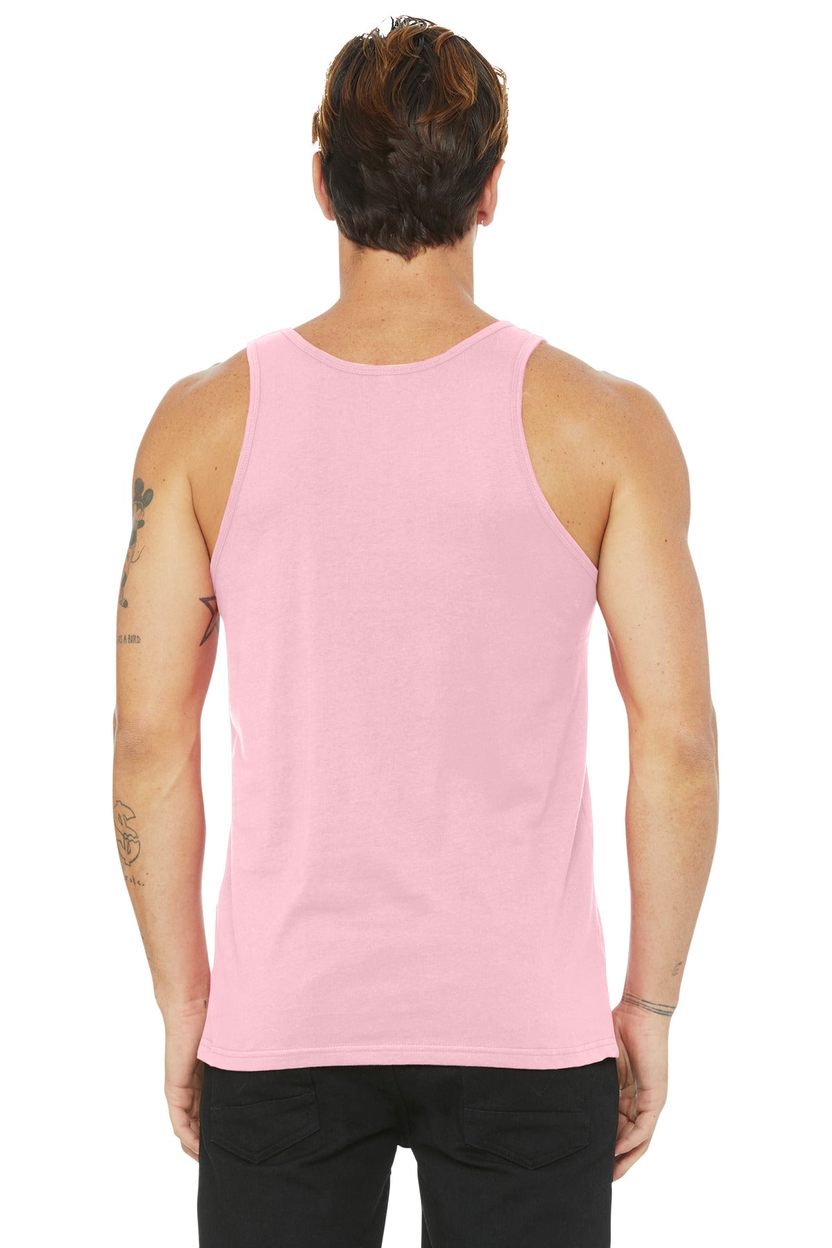 BELLA+CANVAS Unisex Jersey Tank. BC3480 - Pink - back