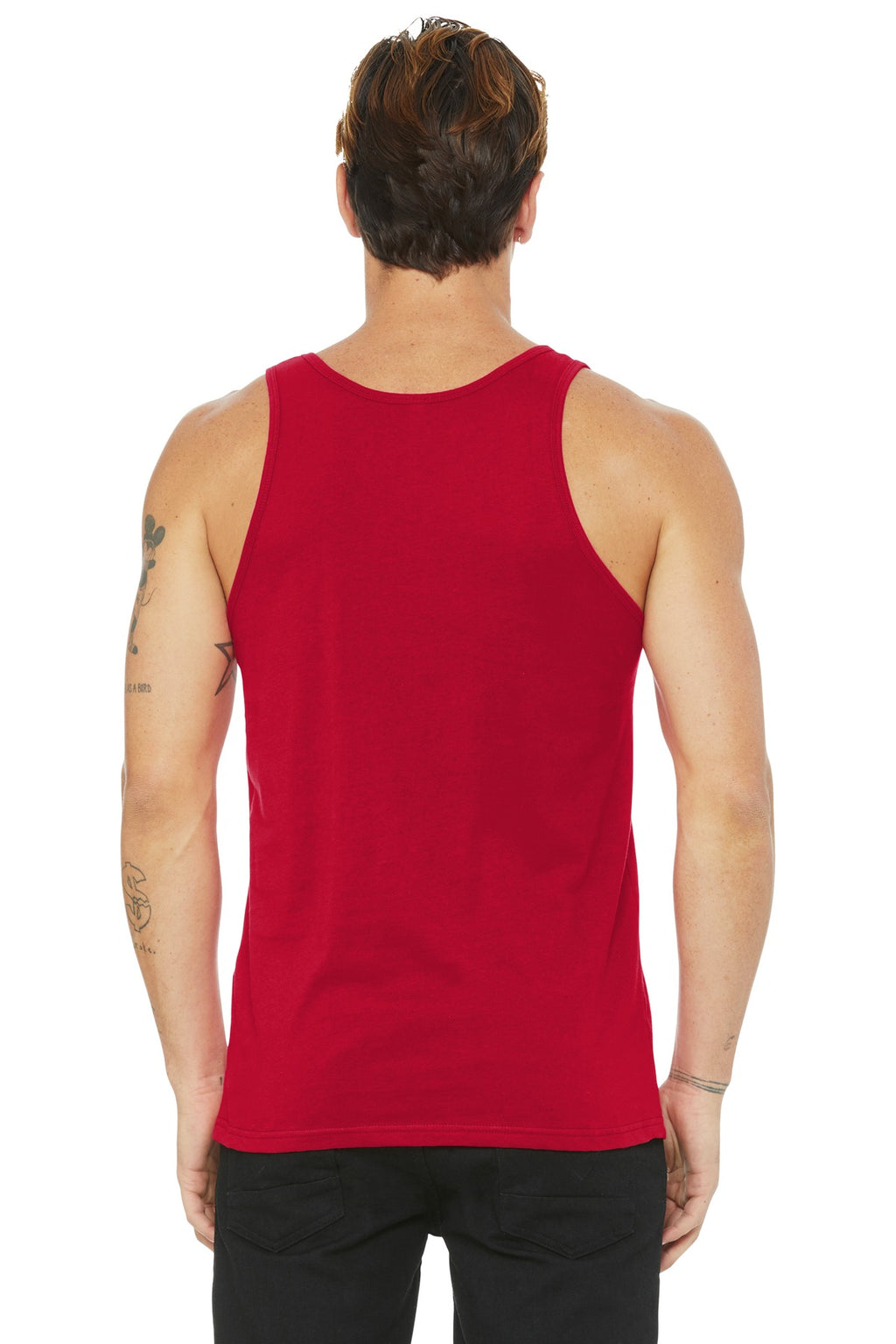 BELLA+CANVAS Unisex Jersey Tank. BC3480 - Red - back