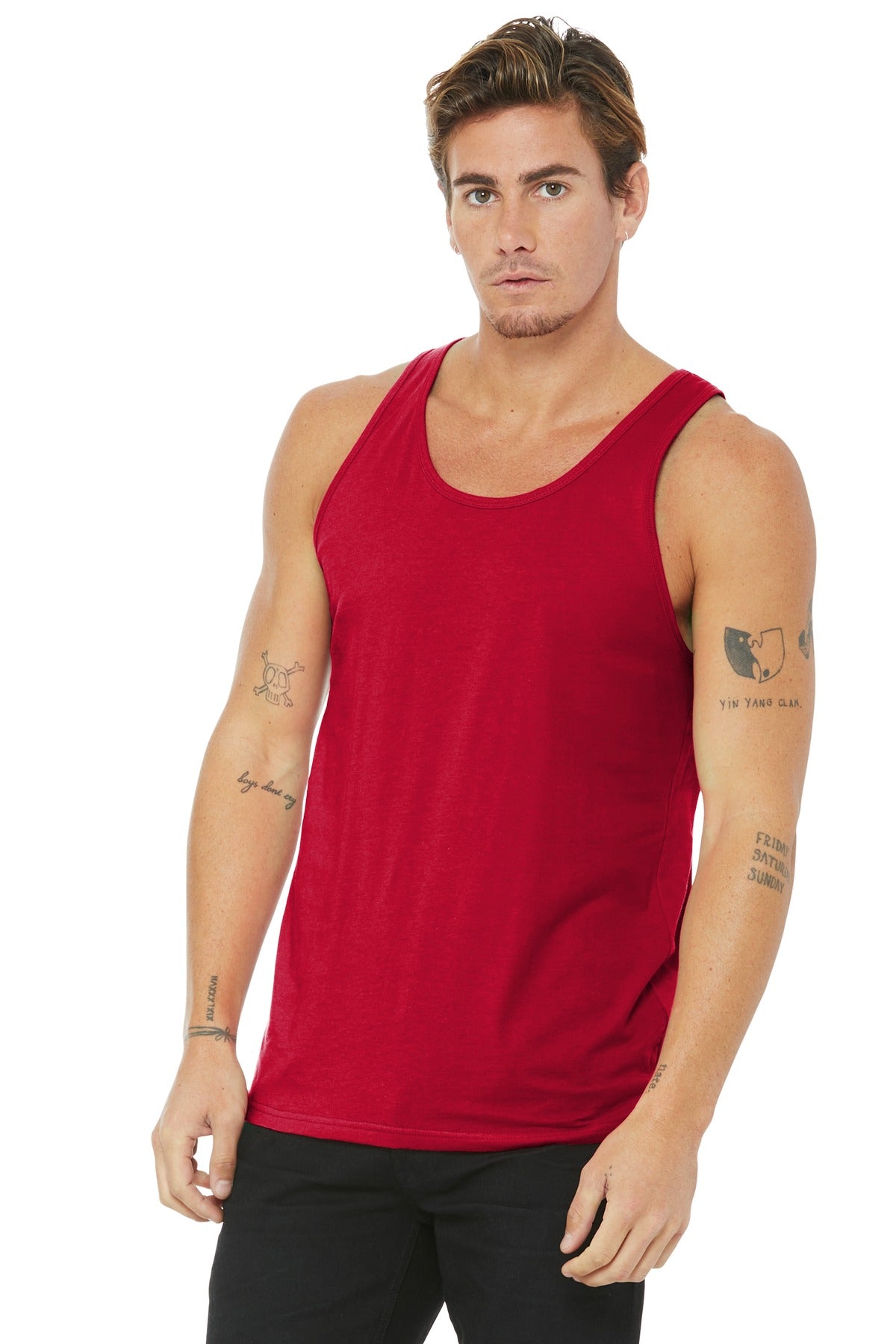 BELLA+CANVAS Unisex Jersey Tank. BC3480 - Red - front
