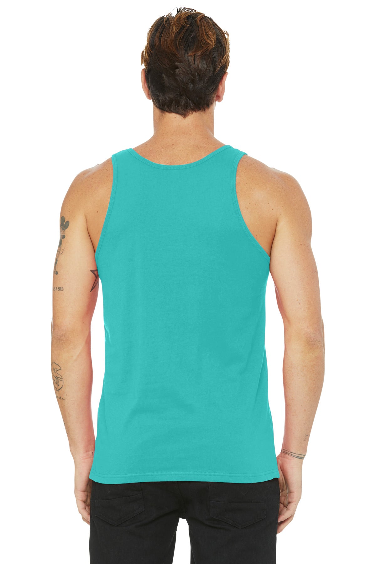 BELLA+CANVAS Unisex Jersey Tank. BC3480 - Teal - back
