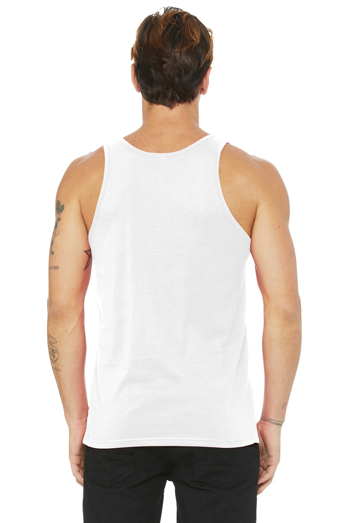 BELLA+CANVAS Unisex Jersey Tank. BC3480 - White - back
