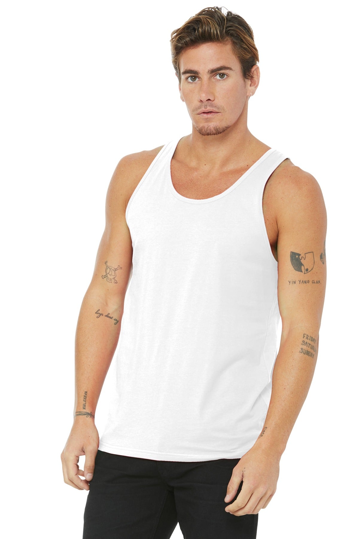 BELLA+CANVAS Unisex Jersey Tank. BC3480 - White - front