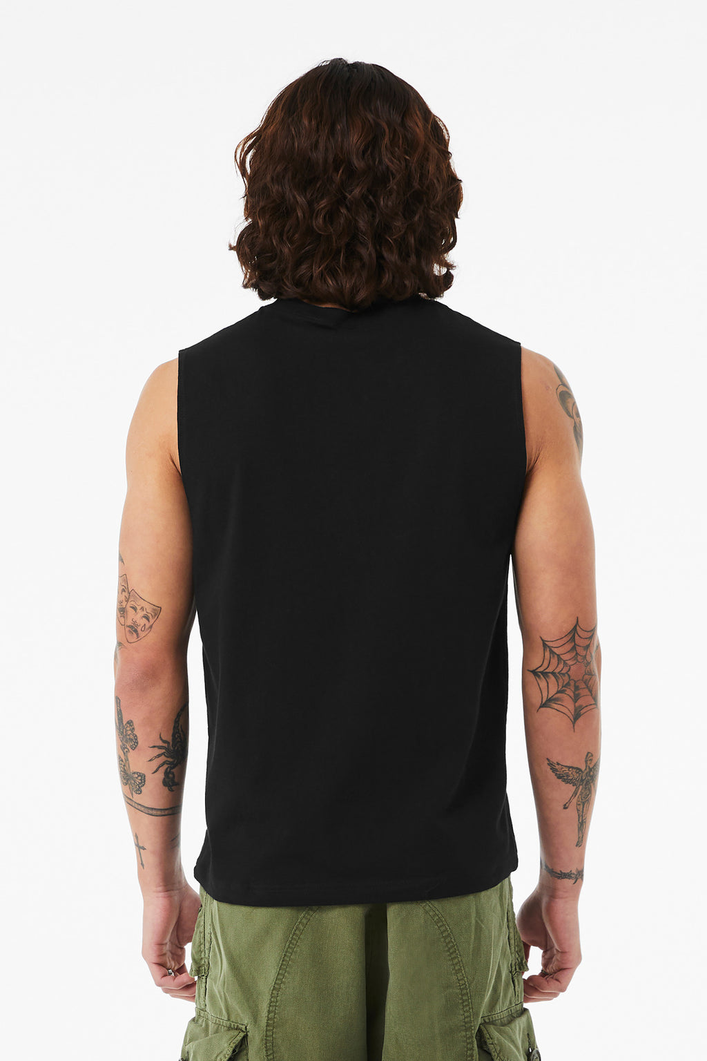 BELLA+CANVAS Unisex Jersey Muscle Tank BC3483 - Black - back