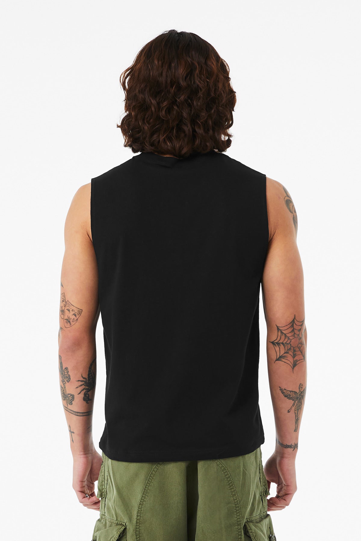 BELLA+CANVAS Unisex Jersey Muscle Tank BC3483 - Black - back