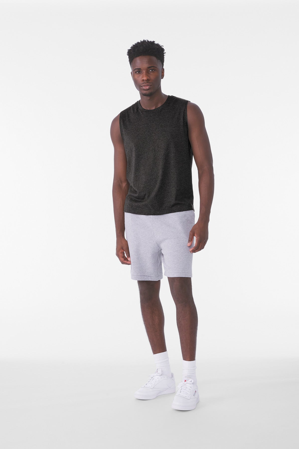BELLA+CANVAS Unisex Jersey Muscle Tank BC3483 - Dark Grey Heather - front