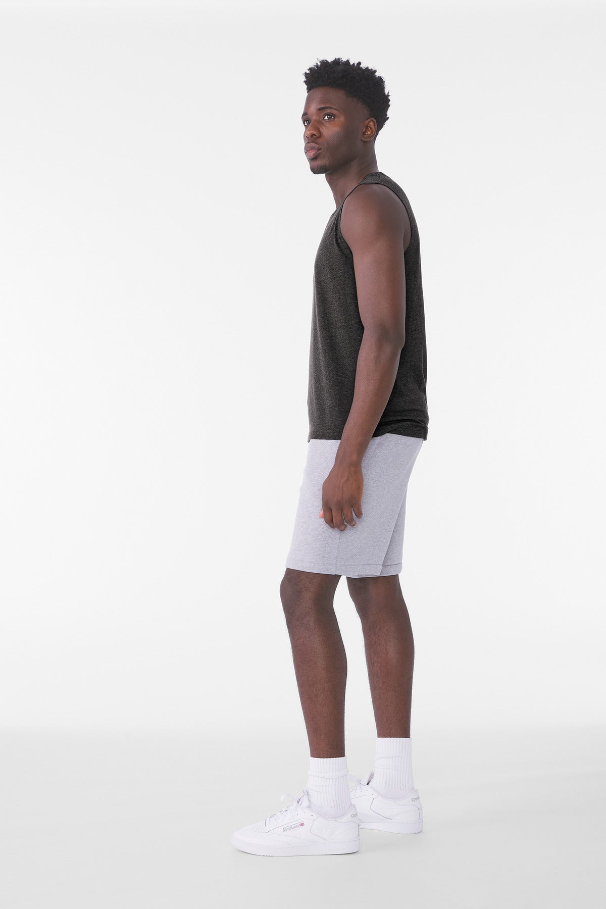 BELLA+CANVAS Unisex Jersey Muscle Tank BC3483 - Dark Grey Heather - side