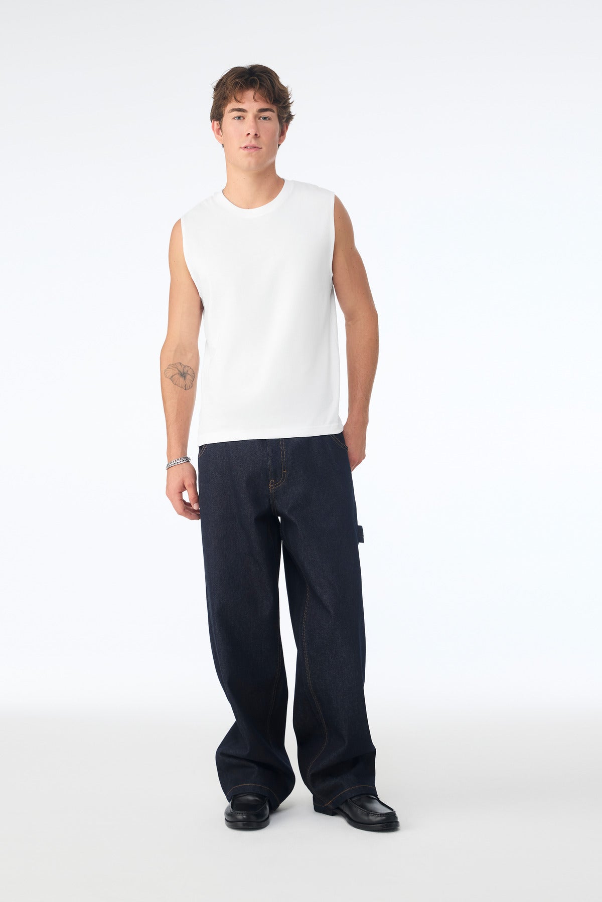 BELLA+CANVAS Unisex Jersey Muscle Tank BC3483 - White - front
