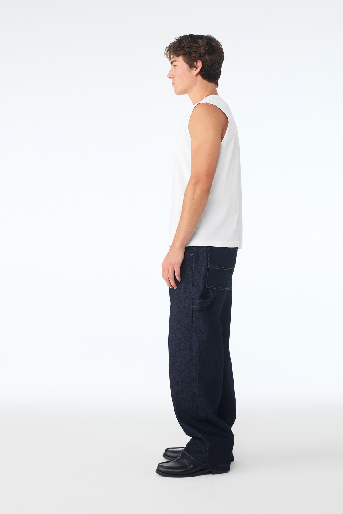 BELLA+CANVAS Unisex Jersey Muscle Tank BC3483 - White - side