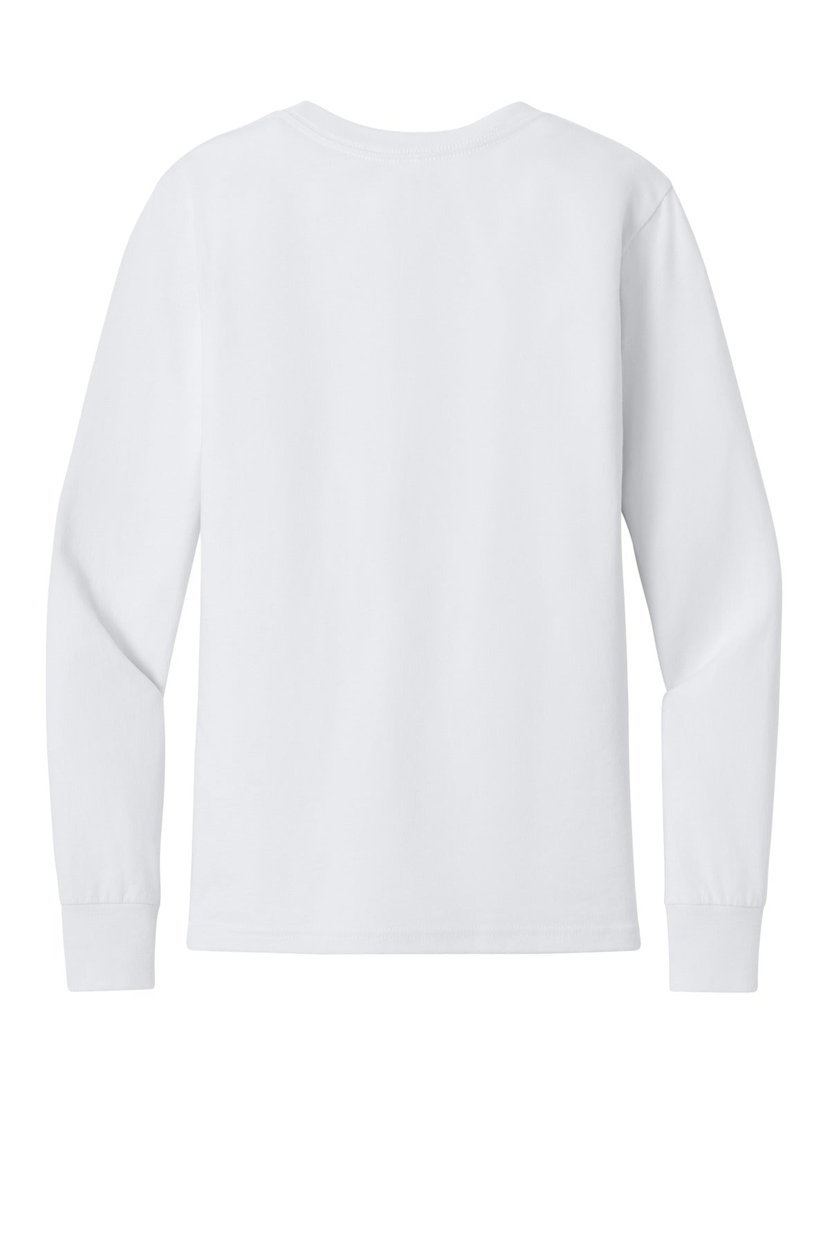 BELLA+CANVAS Youth Jersey Long Sleeve Tee BC3501Y - White - back