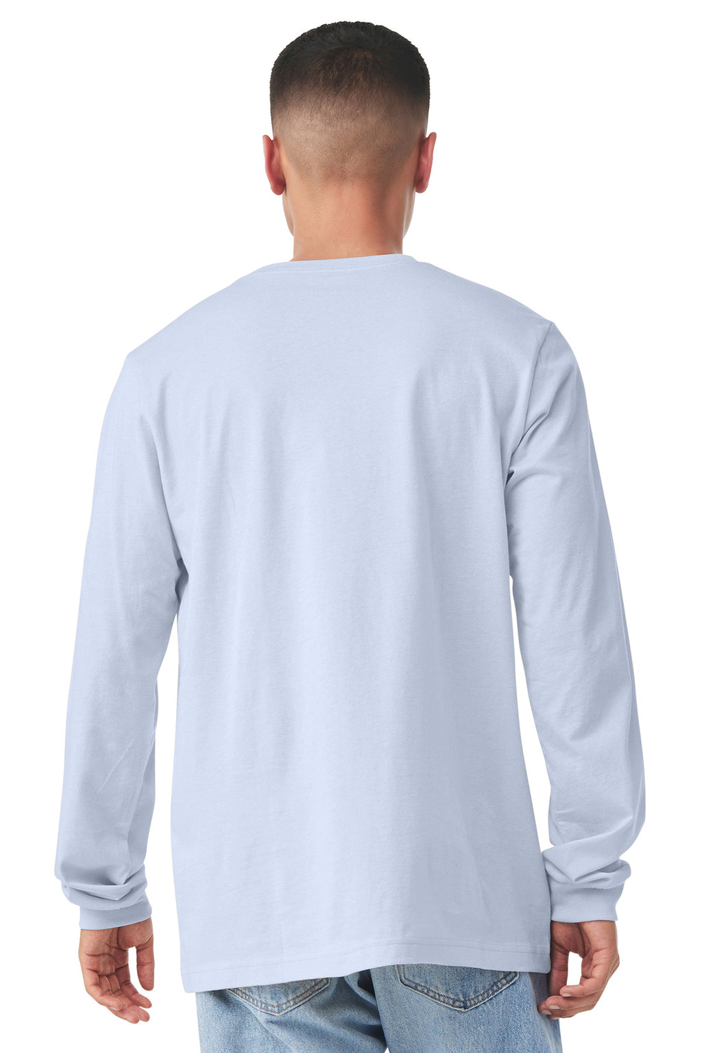 BELLA+CANVAS Unisex Jersey Long Sleeve Tee. BC3501 - Ash - back