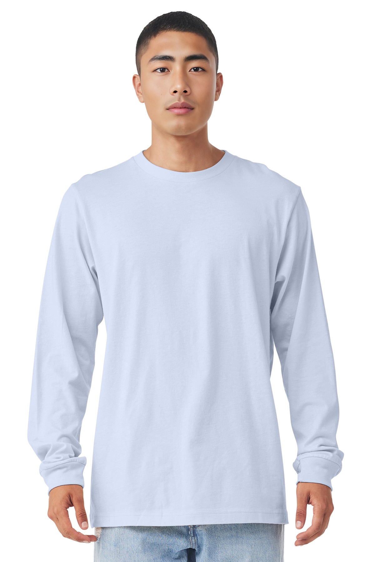 BELLA+CANVAS Unisex Jersey Long Sleeve Tee. BC3501 - Ash - front
