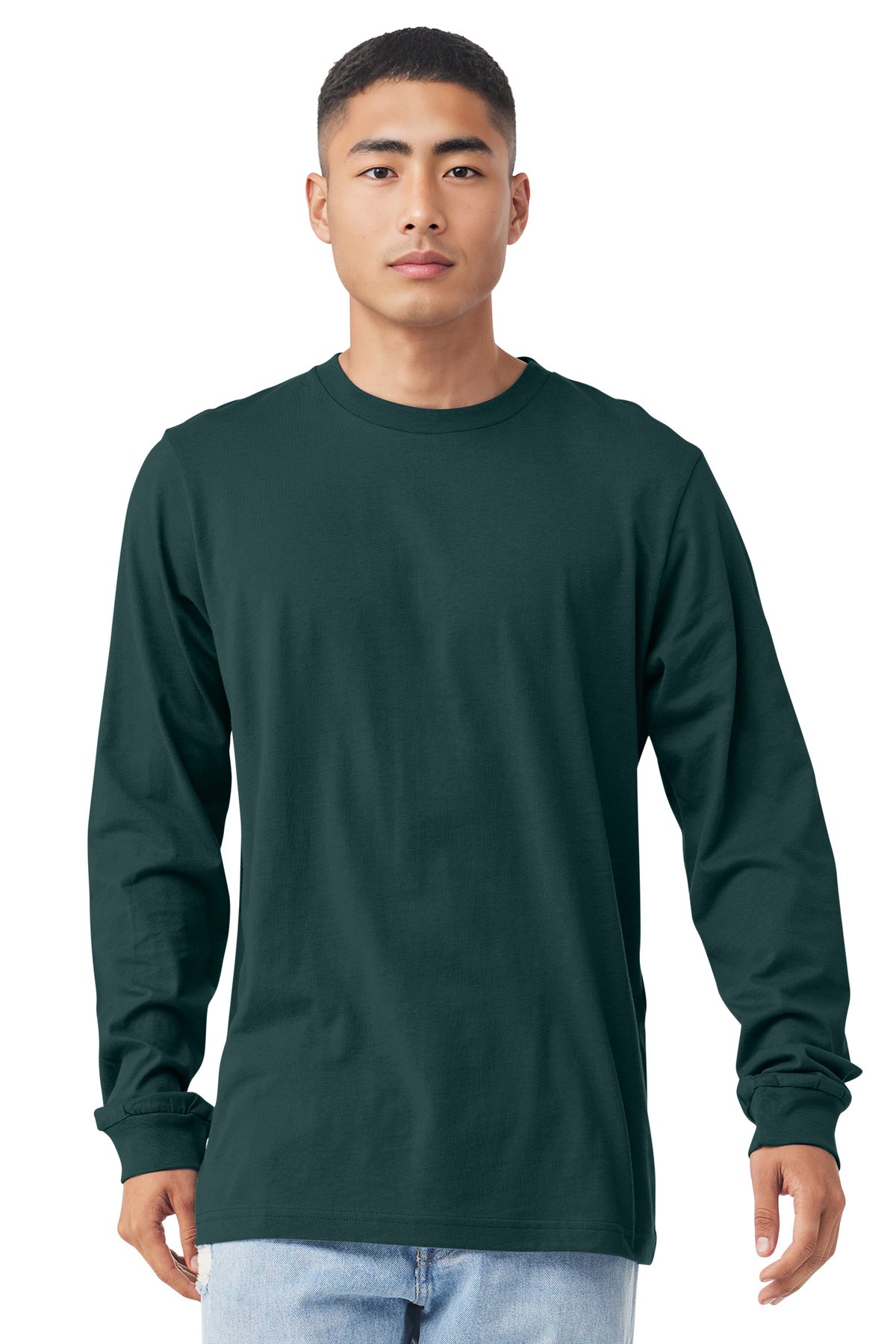 BELLA+CANVAS Unisex Jersey Long Sleeve Tee. BC3501 - Atlantic - front