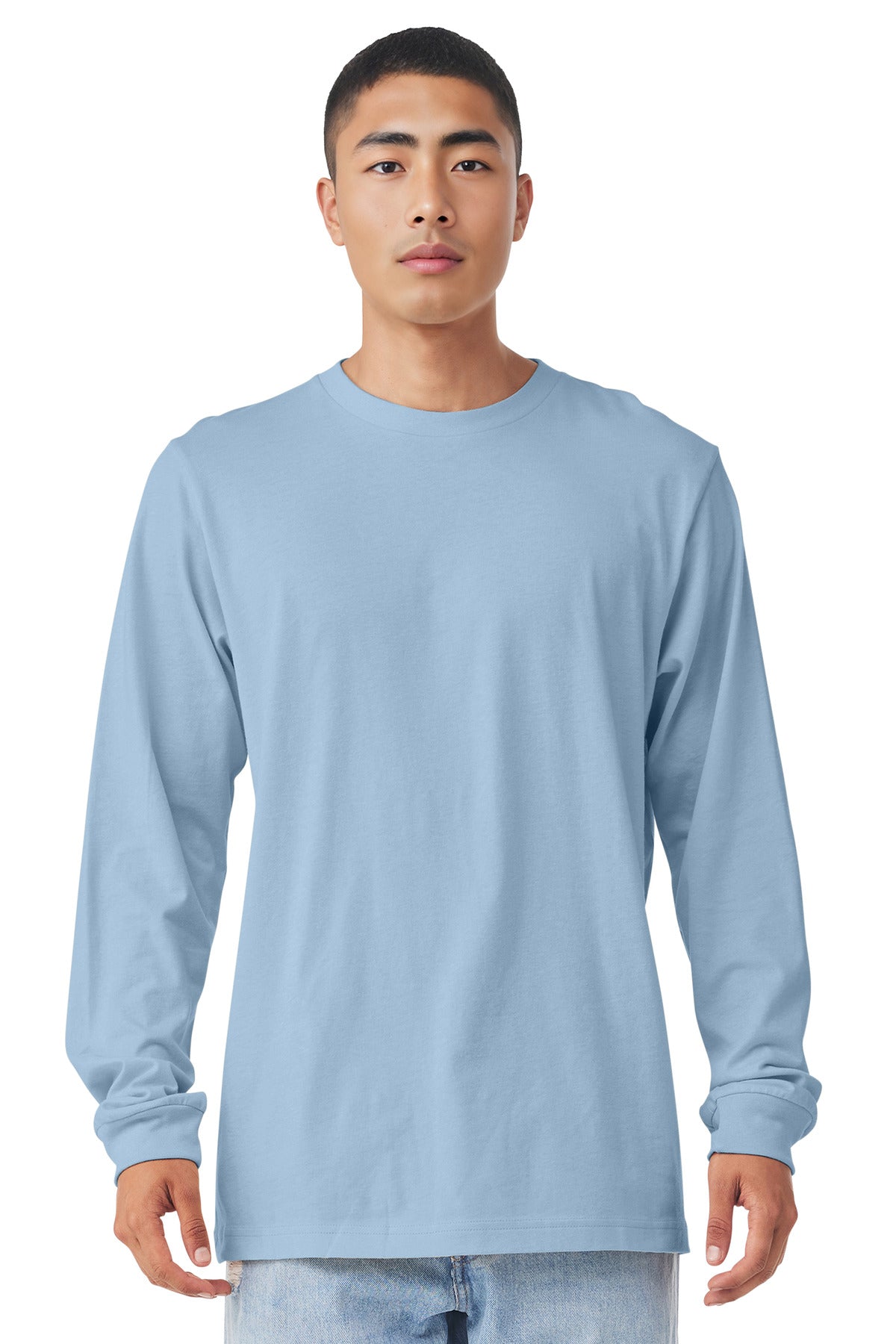 BELLA+CANVAS Unisex Jersey Long Sleeve Tee. BC3501 - Baby Blue - front