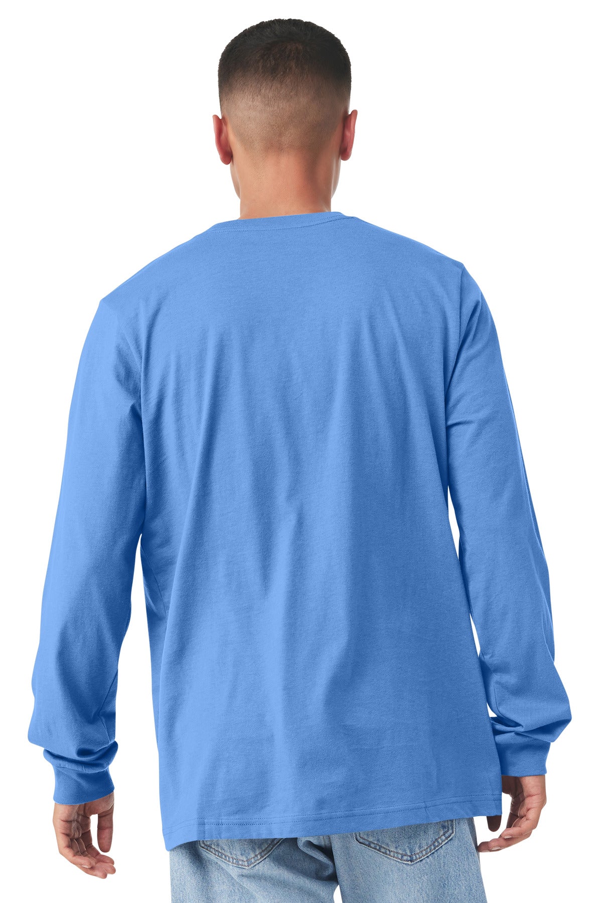 BELLA+CANVAS Unisex Jersey Long Sleeve Tee. BC3501 - Carolina Blue - back