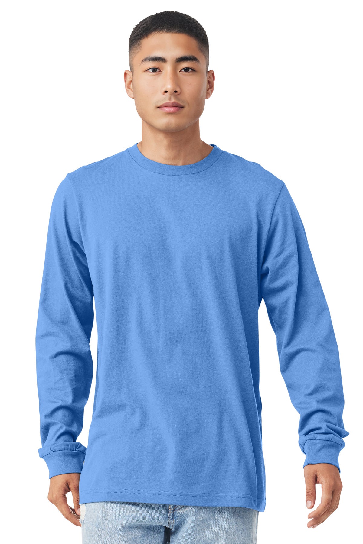 BELLA+CANVAS Unisex Jersey Long Sleeve Tee. BC3501 - Carolina Blue - front
