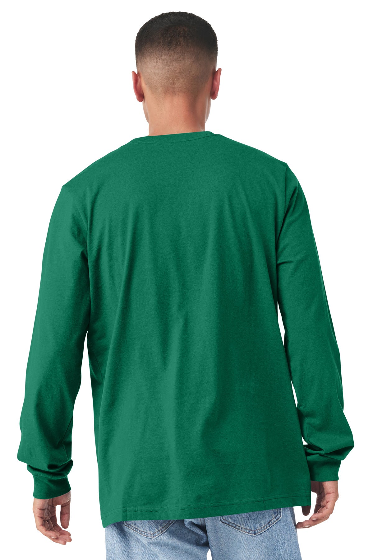 BELLA+CANVAS Unisex Jersey Long Sleeve Tee. BC3501 - Kelly - back