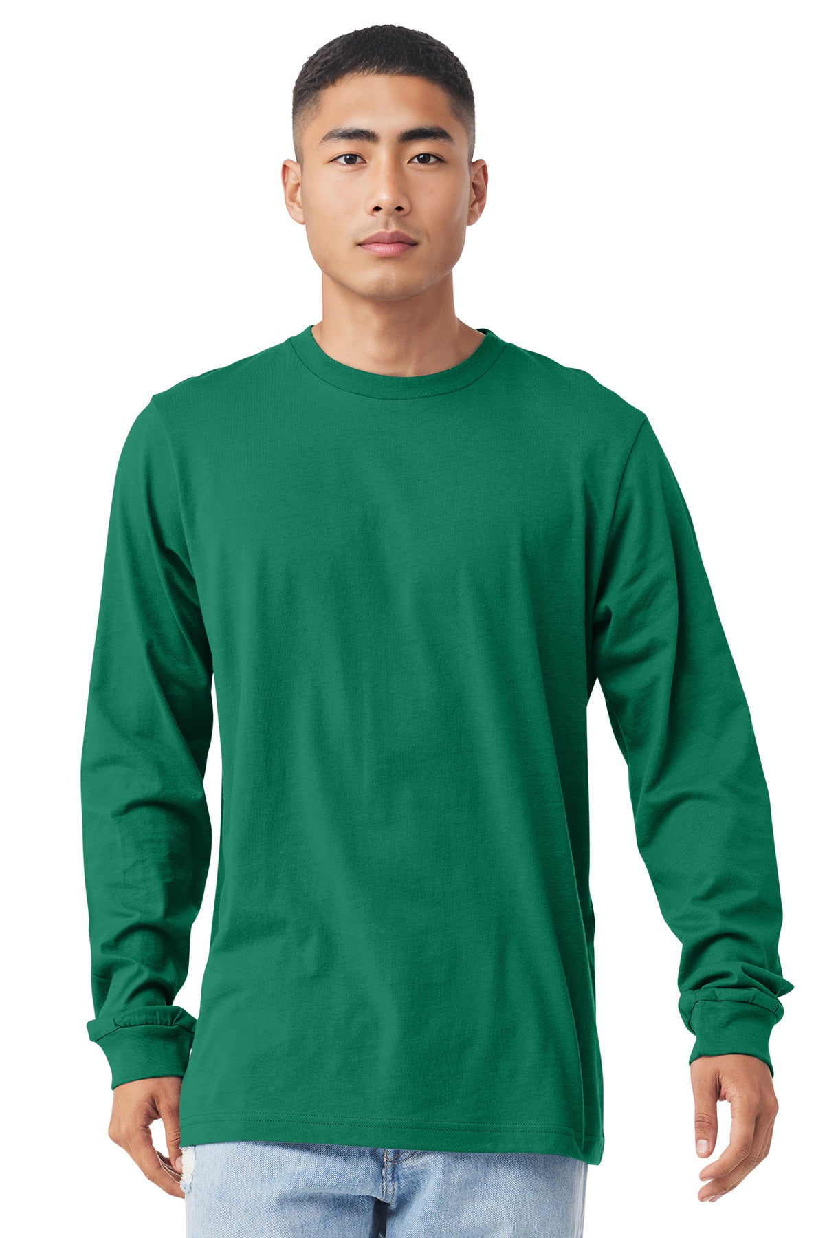 BELLA+CANVAS Unisex Jersey Long Sleeve Tee. BC3501 - Kelly - front