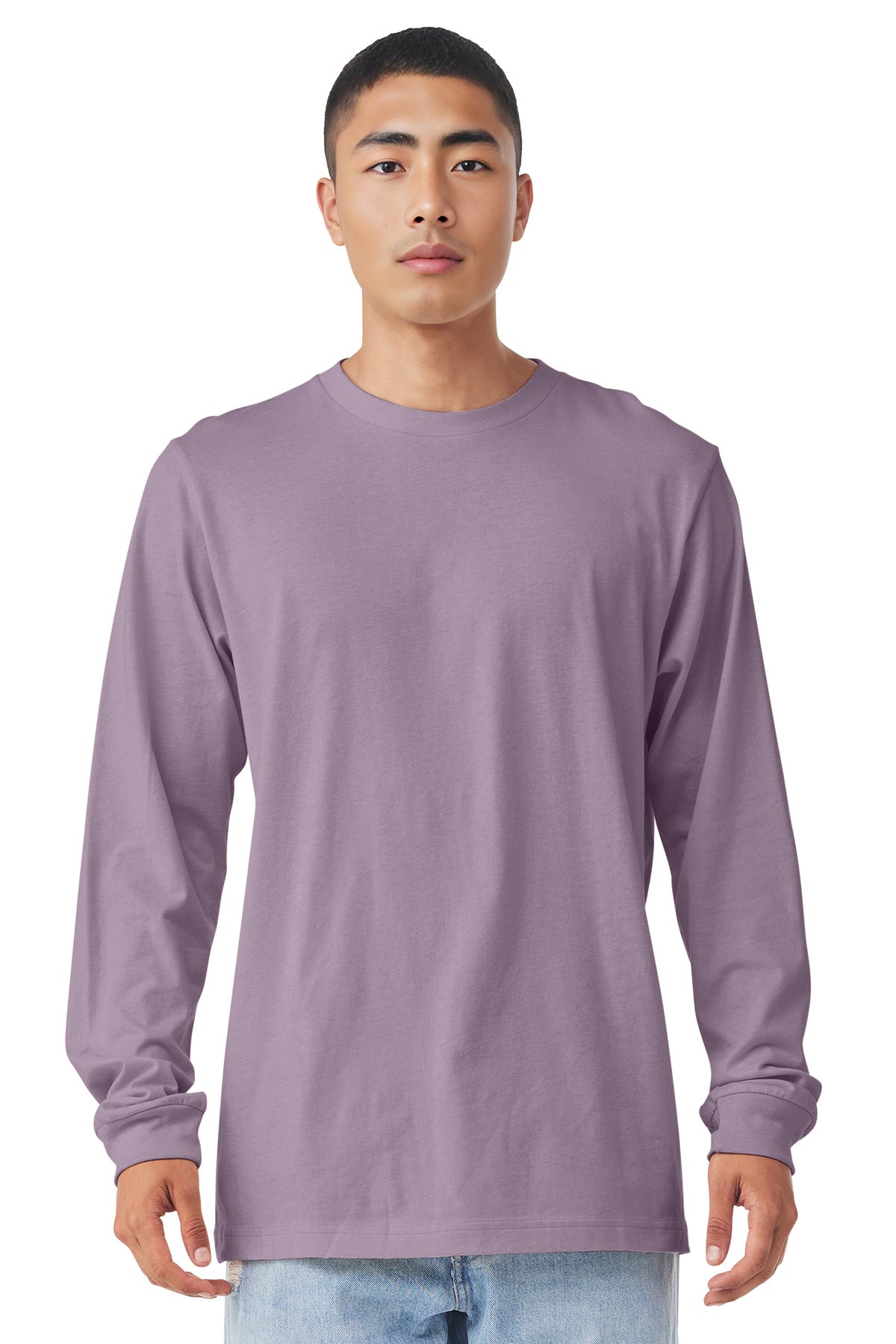 BELLA+CANVAS Unisex Jersey Long Sleeve Tee. BC3501 - Light Violet - front
