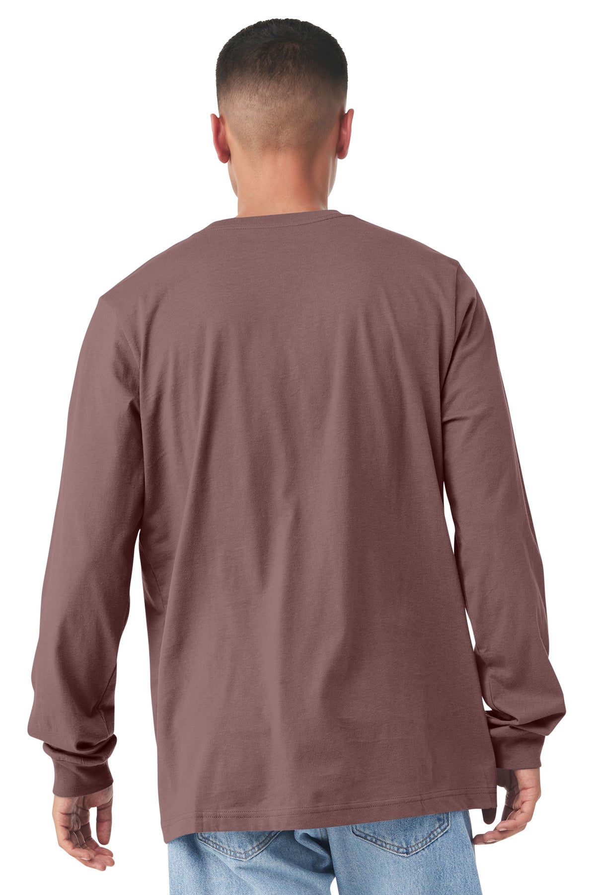 BELLA+CANVAS Unisex Jersey Long Sleeve Tee. BC3501 - Mauve - back