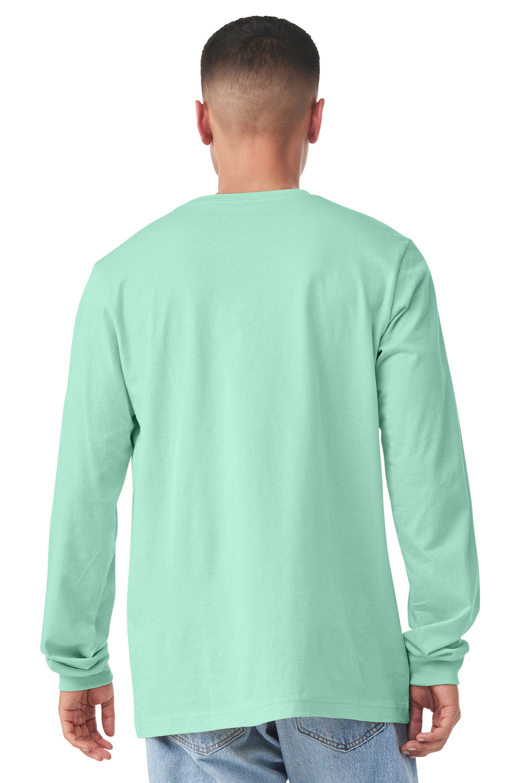 BELLA+CANVAS Unisex Jersey Long Sleeve Tee. BC3501 - Mint - back