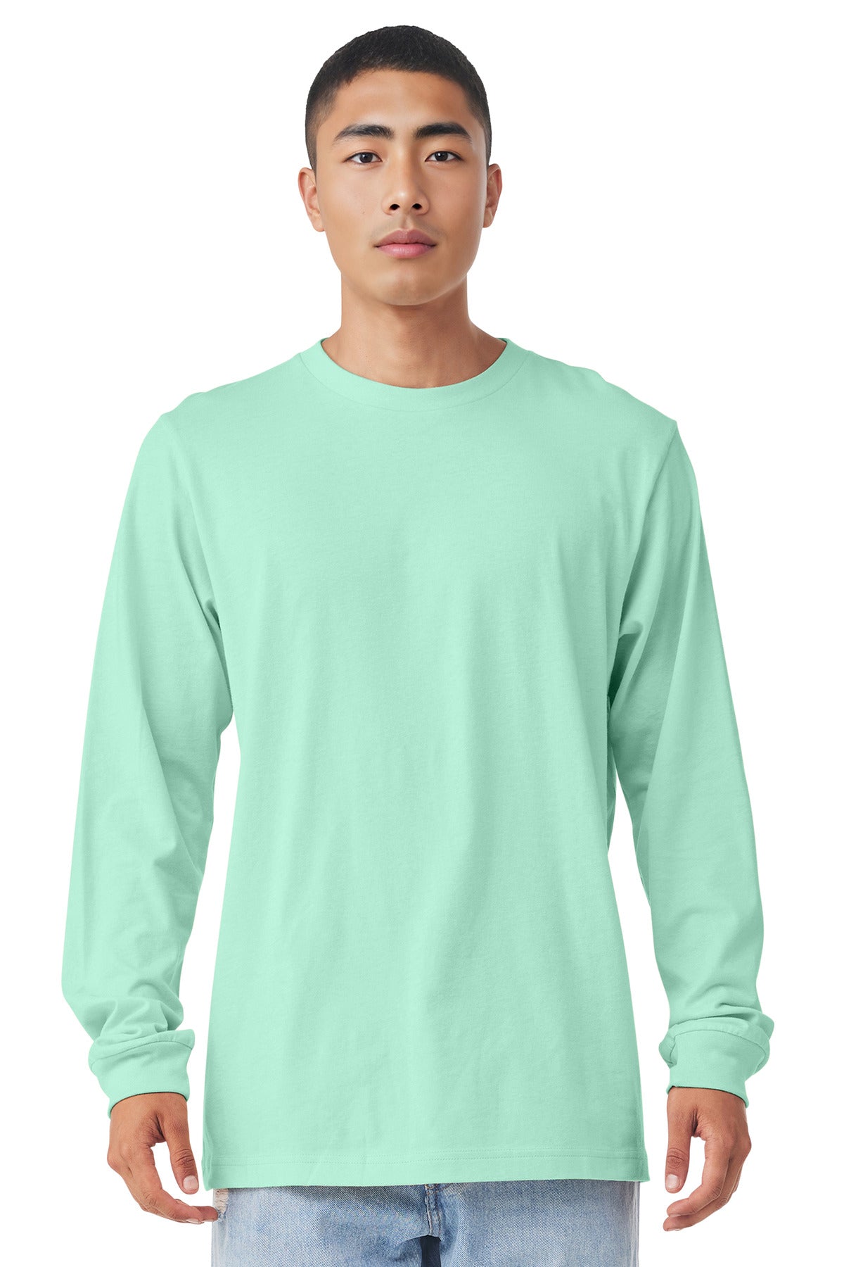 BELLA+CANVAS Unisex Jersey Long Sleeve Tee. BC3501 - Mint - front