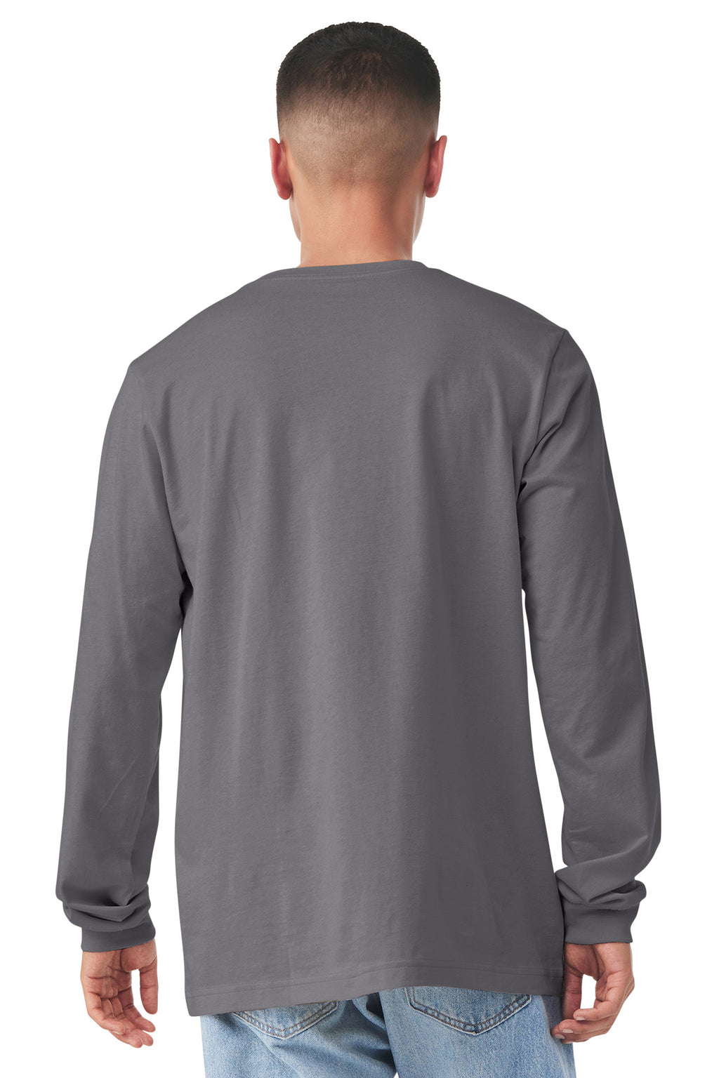 BELLA+CANVAS Unisex Jersey Long Sleeve Tee. BC3501 - Storm - back
