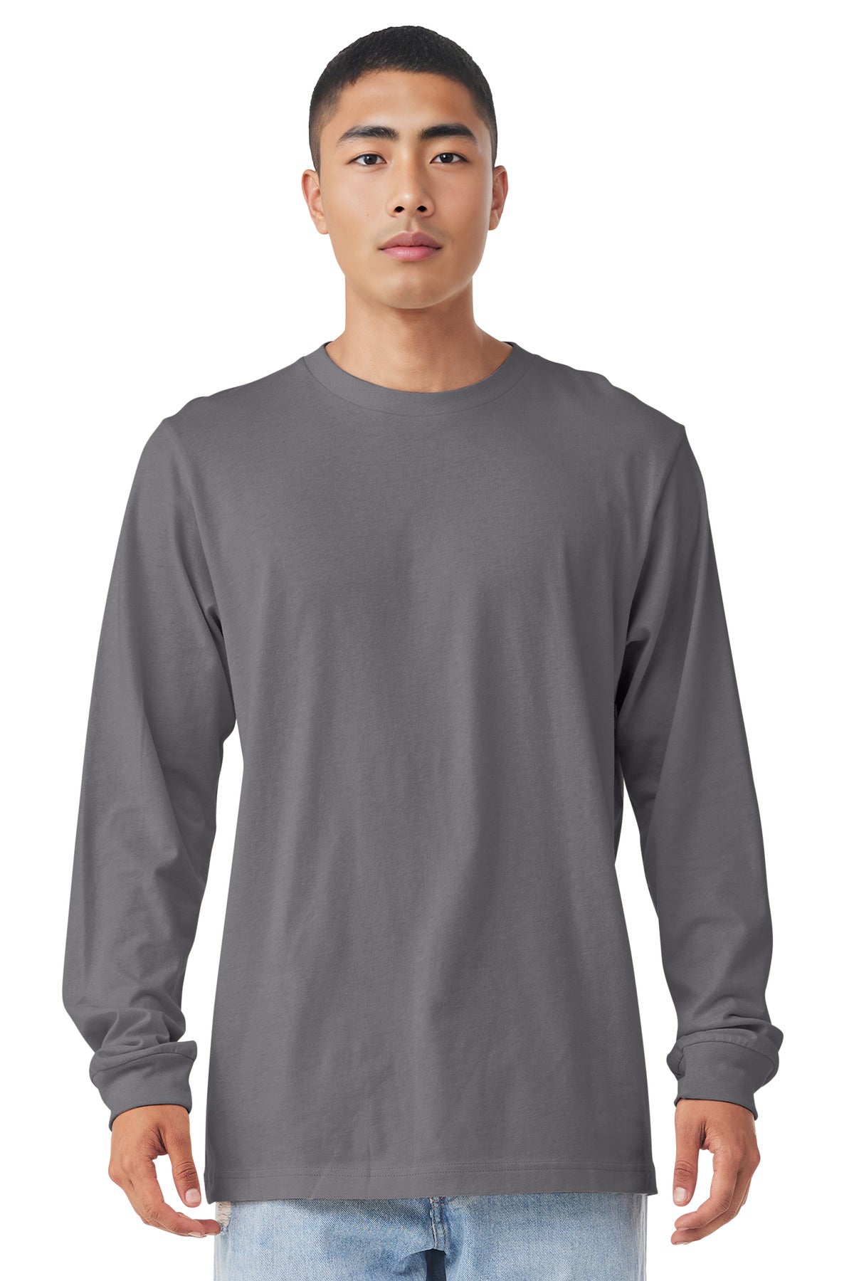 BELLA+CANVAS Unisex Jersey Long Sleeve Tee. BC3501 - Storm - front