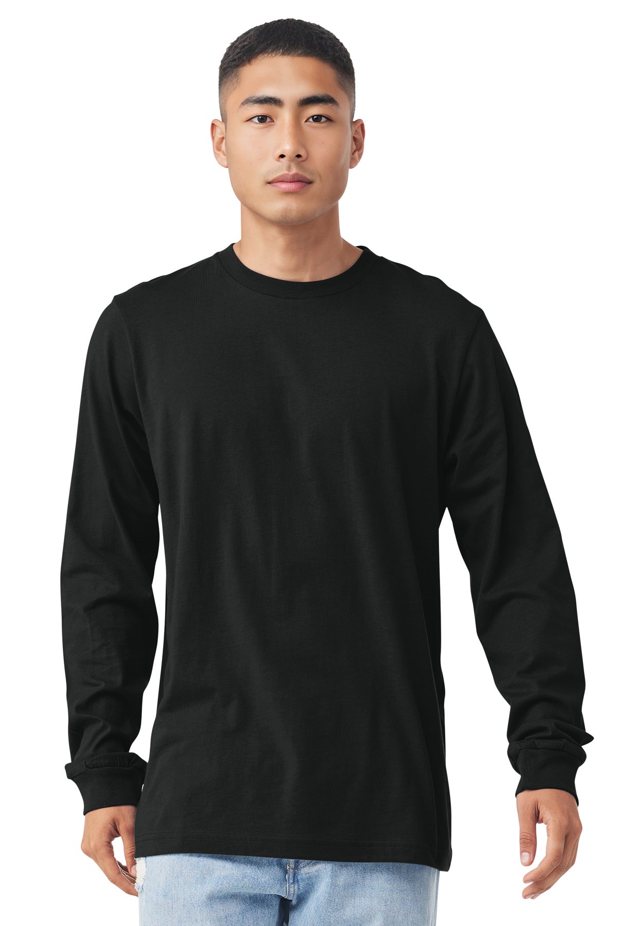 BELLA+CANVAS Unisex Jersey Long Sleeve Tee. BC3501 - Vintage Black - front