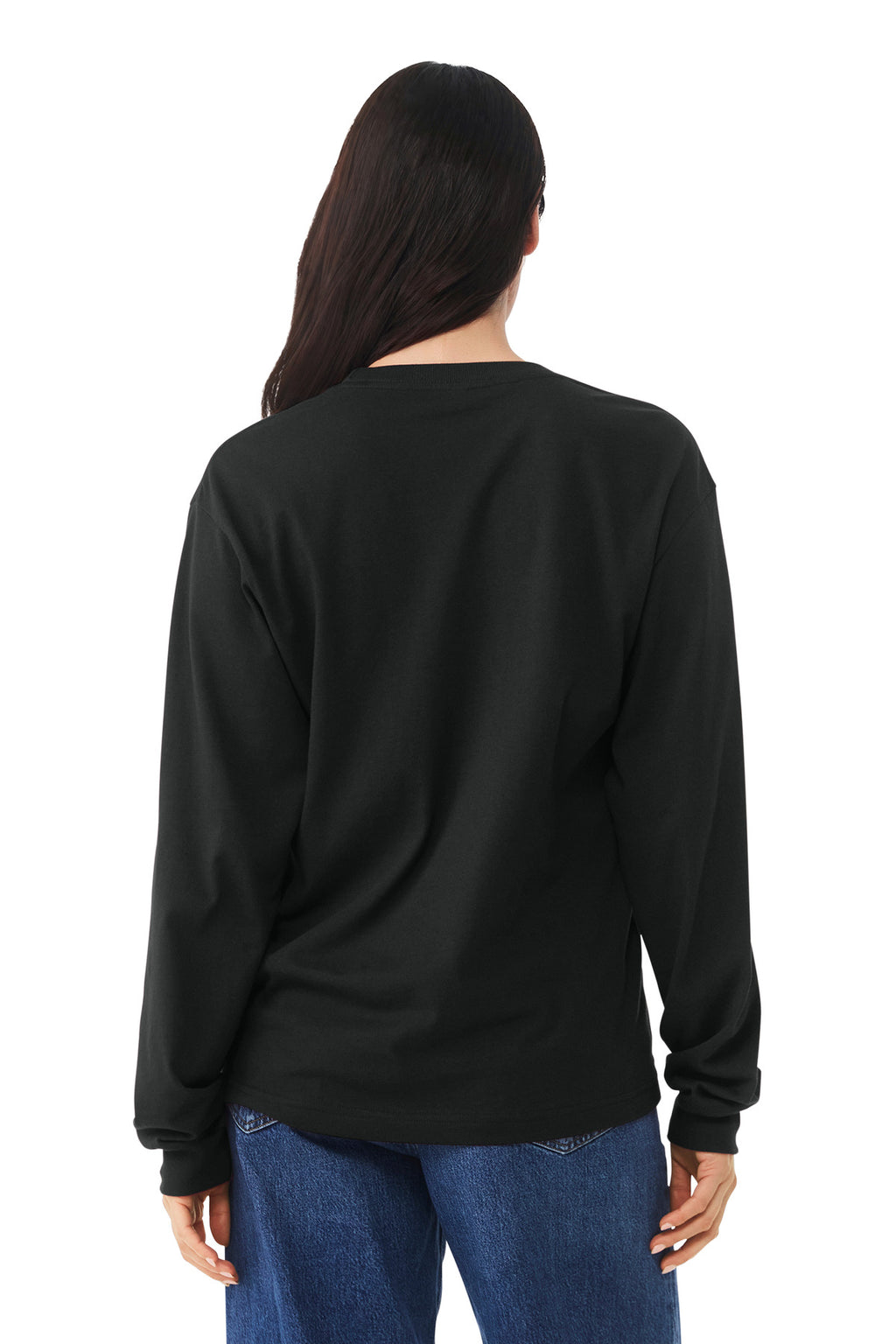 BELLA+CANVAS Unisex 6-Ounce Heavyweight Long Sleeve Tee BC3511 - Vintage Black - back