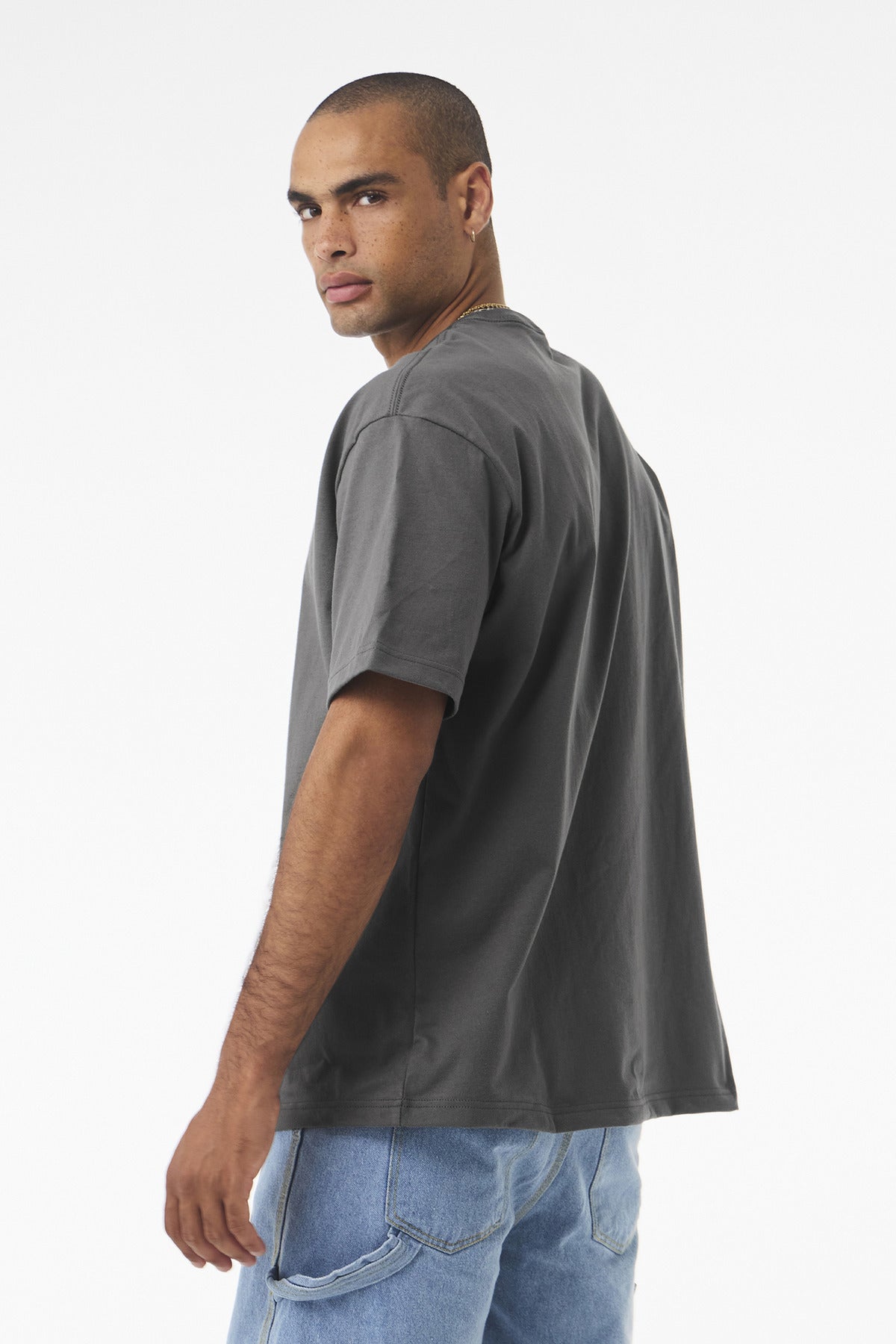 BELLA+CANVAS Unisex 7.5-Ounce Heavyweight Tee BC4610 - Asphalt - back