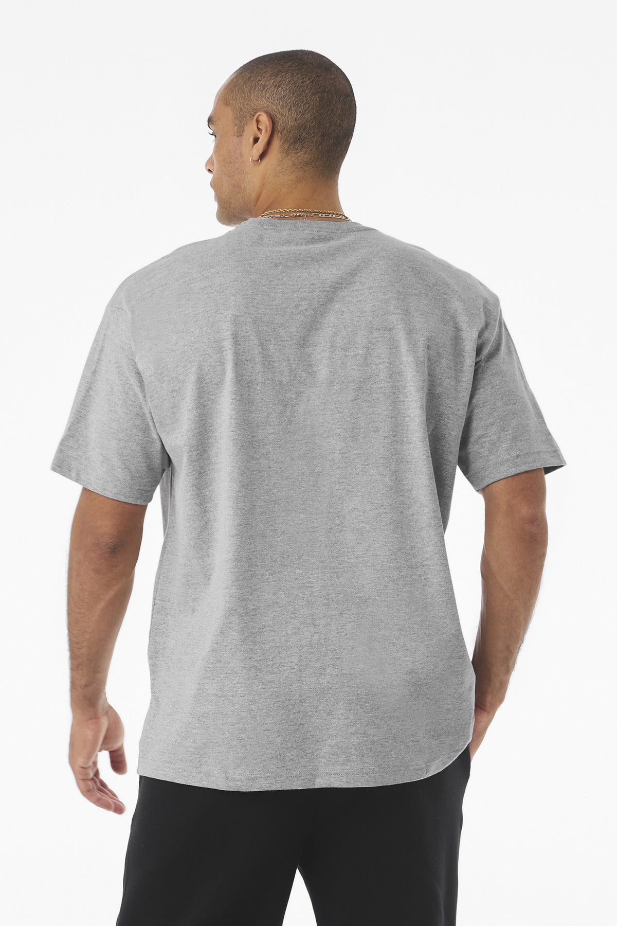 BELLA+CANVAS Unisex 7.5-Ounce Heavyweight Tee BC4610 - Athletic Heather - back