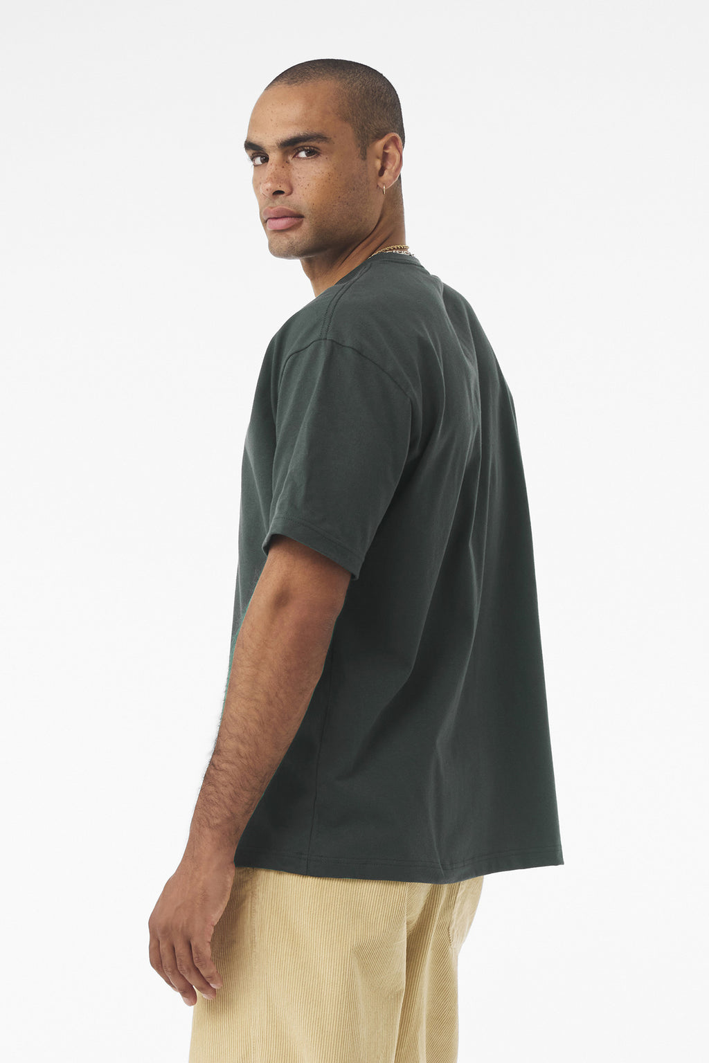 BELLA+CANVAS Unisex 7.5-Ounce Heavyweight Tee BC4610 - Hunter Green - back