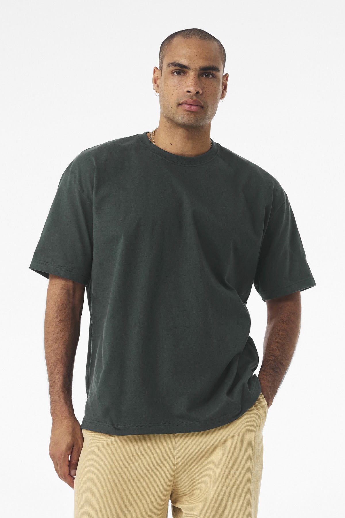 BELLA+CANVAS Unisex 7.5-Ounce Heavyweight Tee BC4610 - Hunter Green - front
