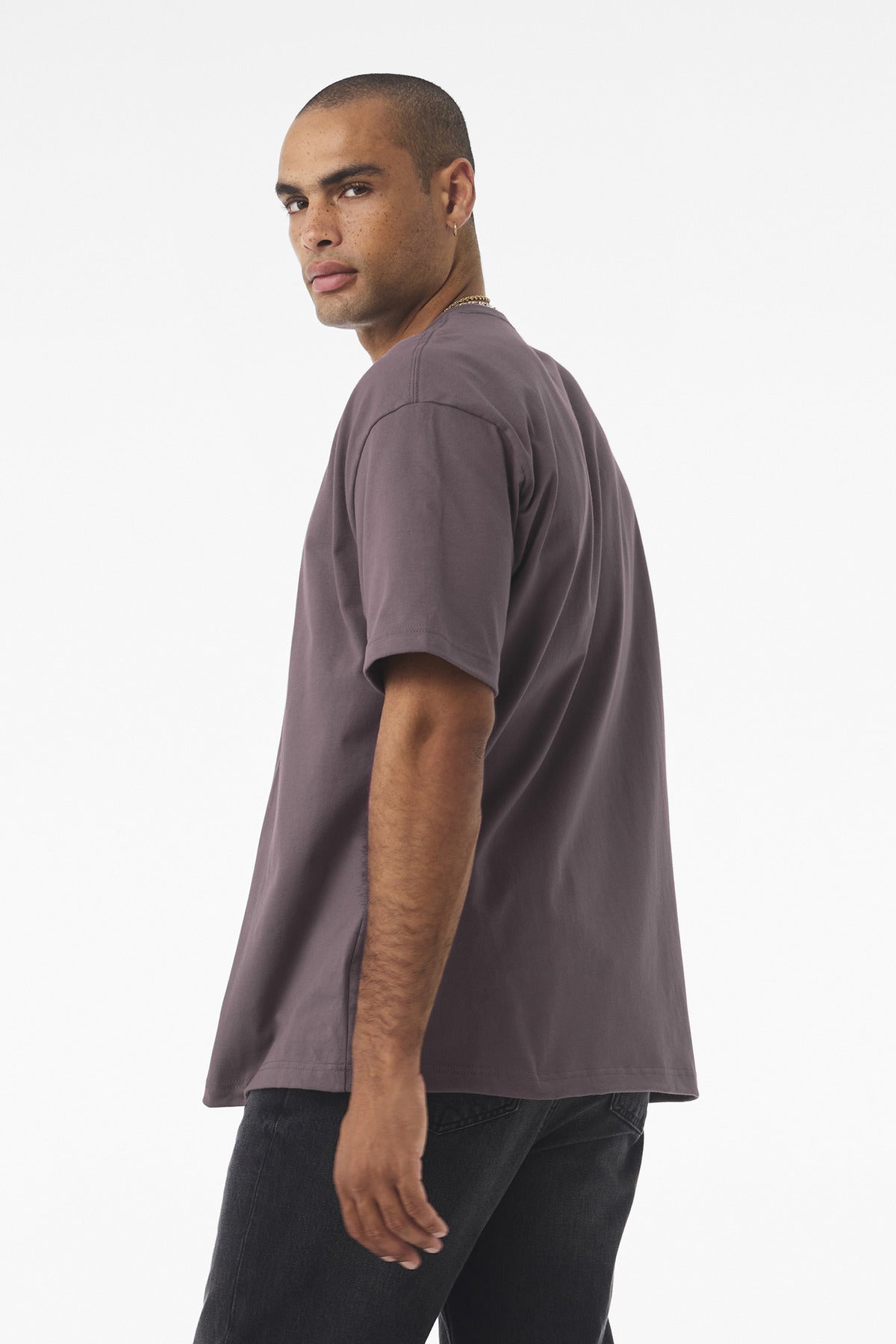 BELLA+CANVAS Unisex 7.5-Ounce Heavyweight Tee BC4610 - Purple Storm - back
