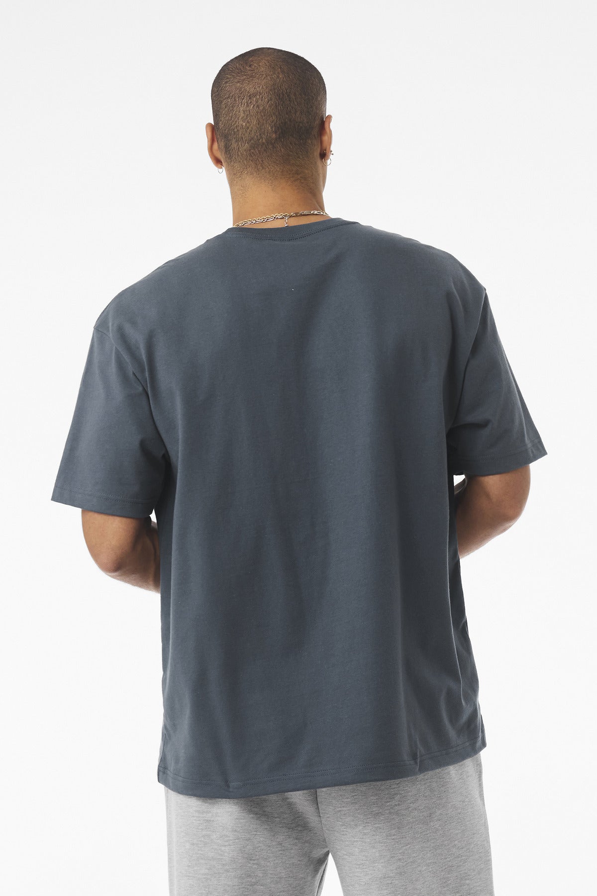 BELLA+CANVAS Unisex 7.5-Ounce Heavyweight Tee BC4610 - Vintage Navy - back