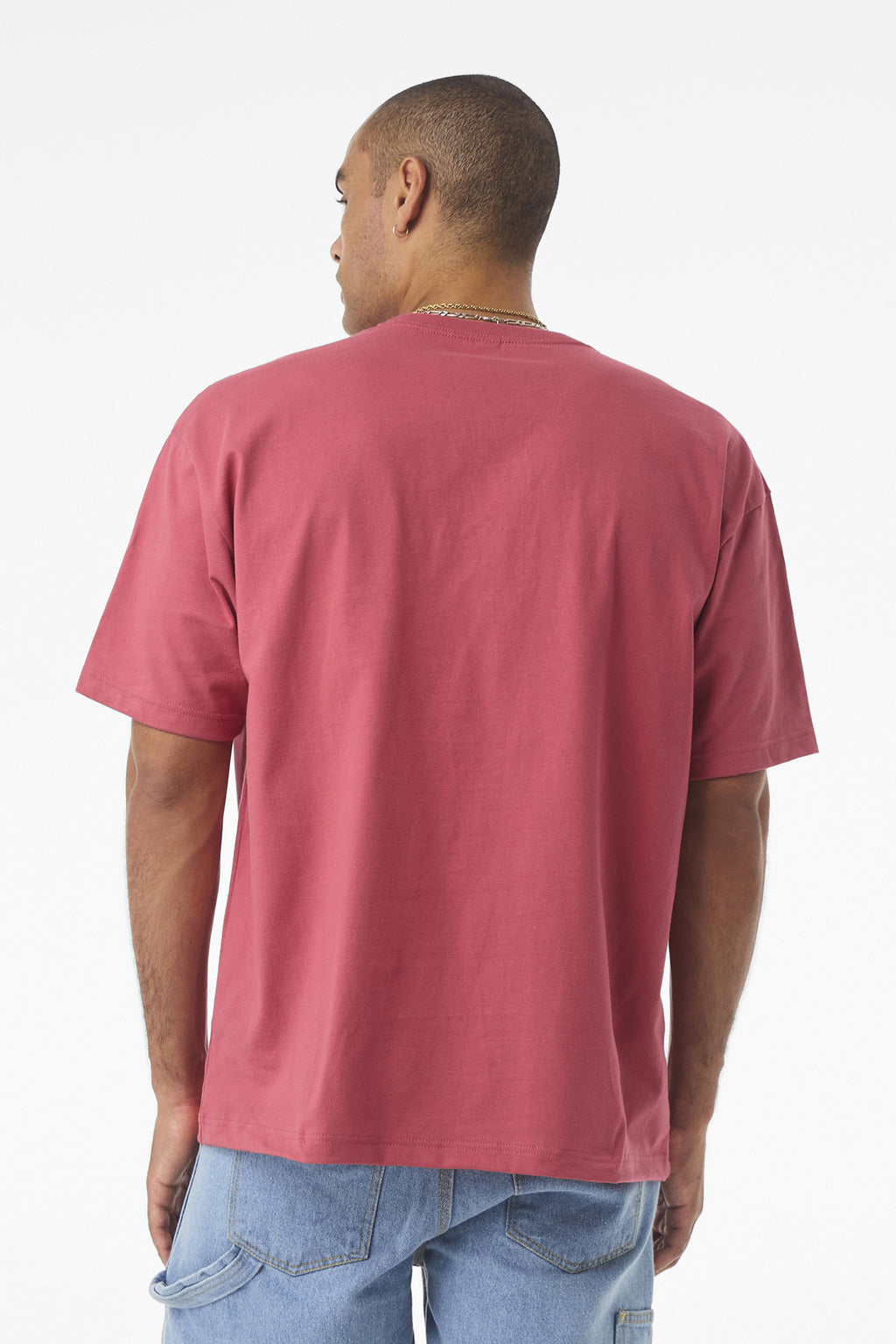 BELLA+CANVAS Unisex 7.5-Ounce Heavyweight Tee BC4610 - Vintage Red - back