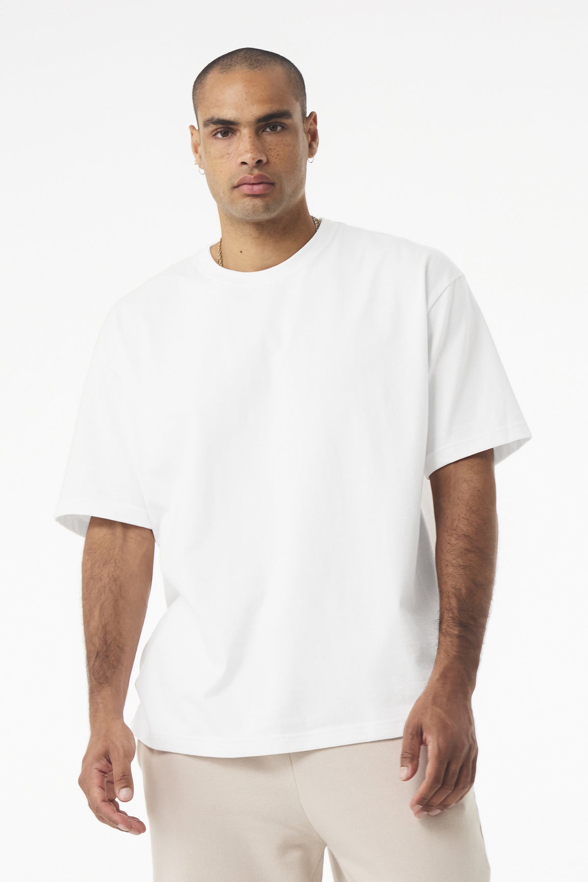 BELLA+CANVAS Unisex 7.5-Ounce Heavyweight Tee BC4610 - White - front